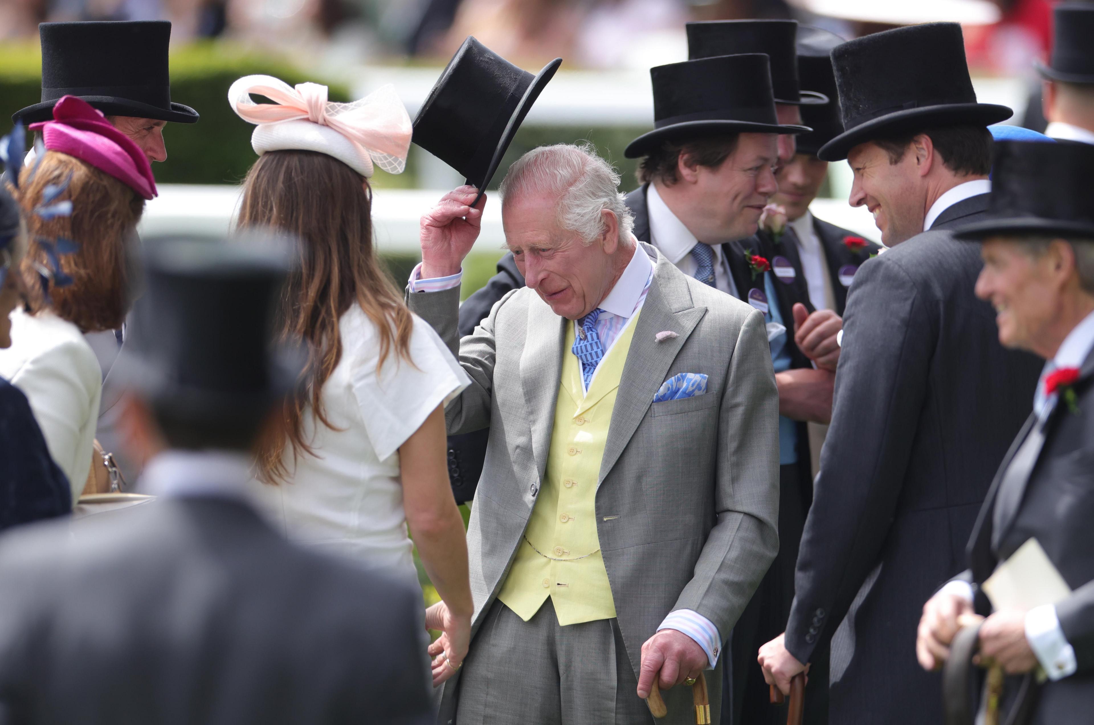 King Charles III at Ascot