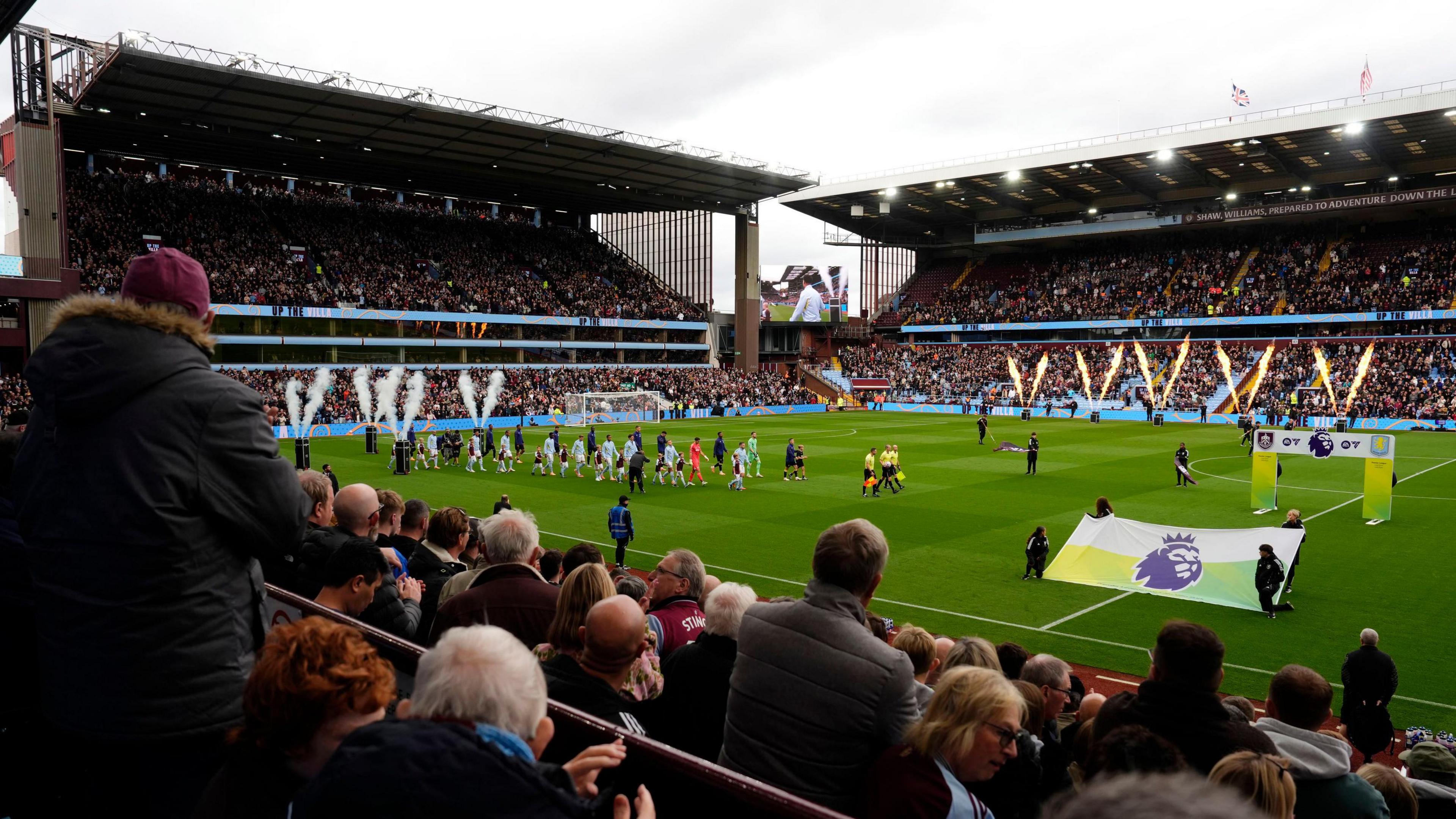 A general view of Villa Park, taken from the stands