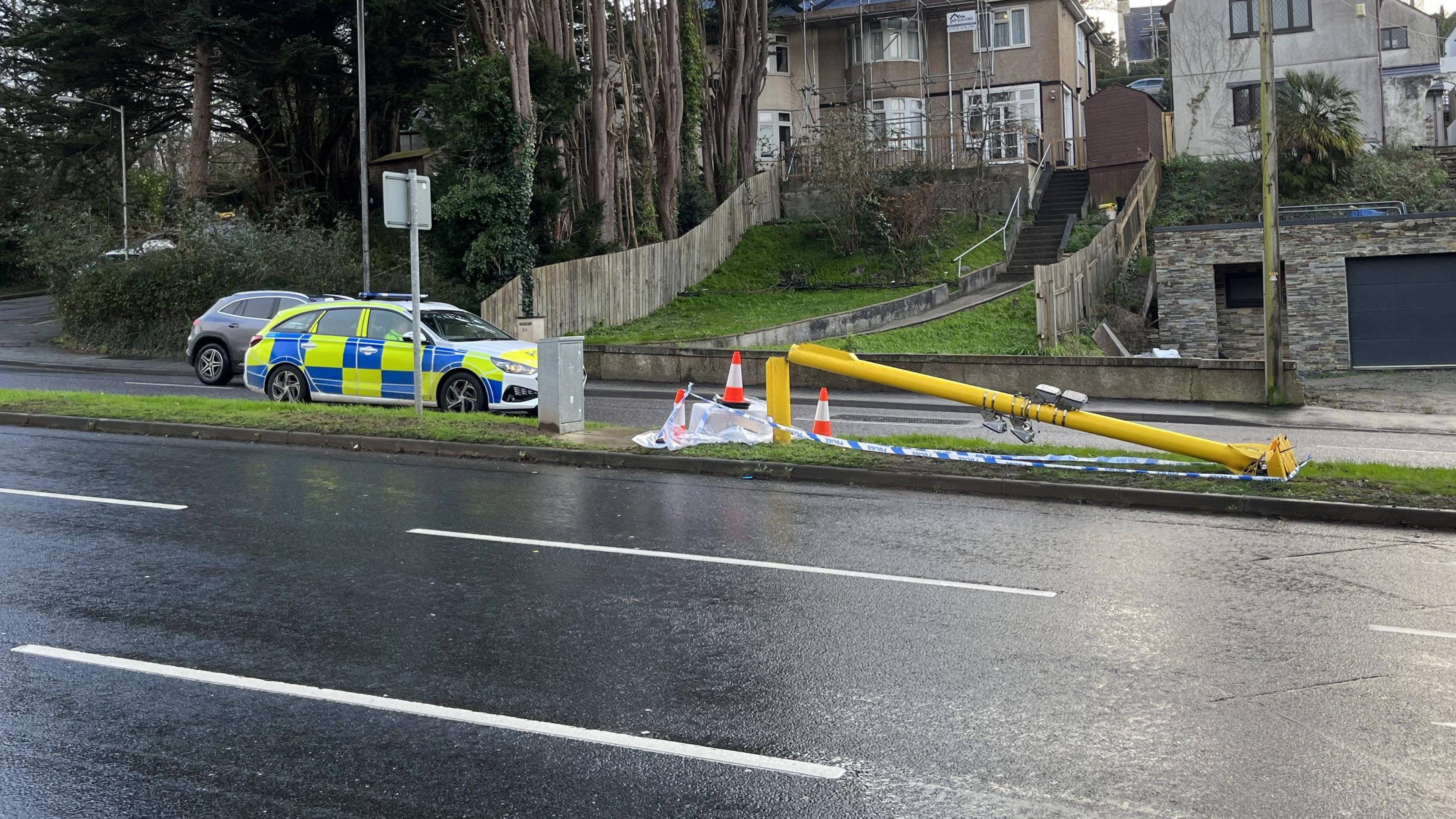 The speed camera on Tregolls Road in Truro