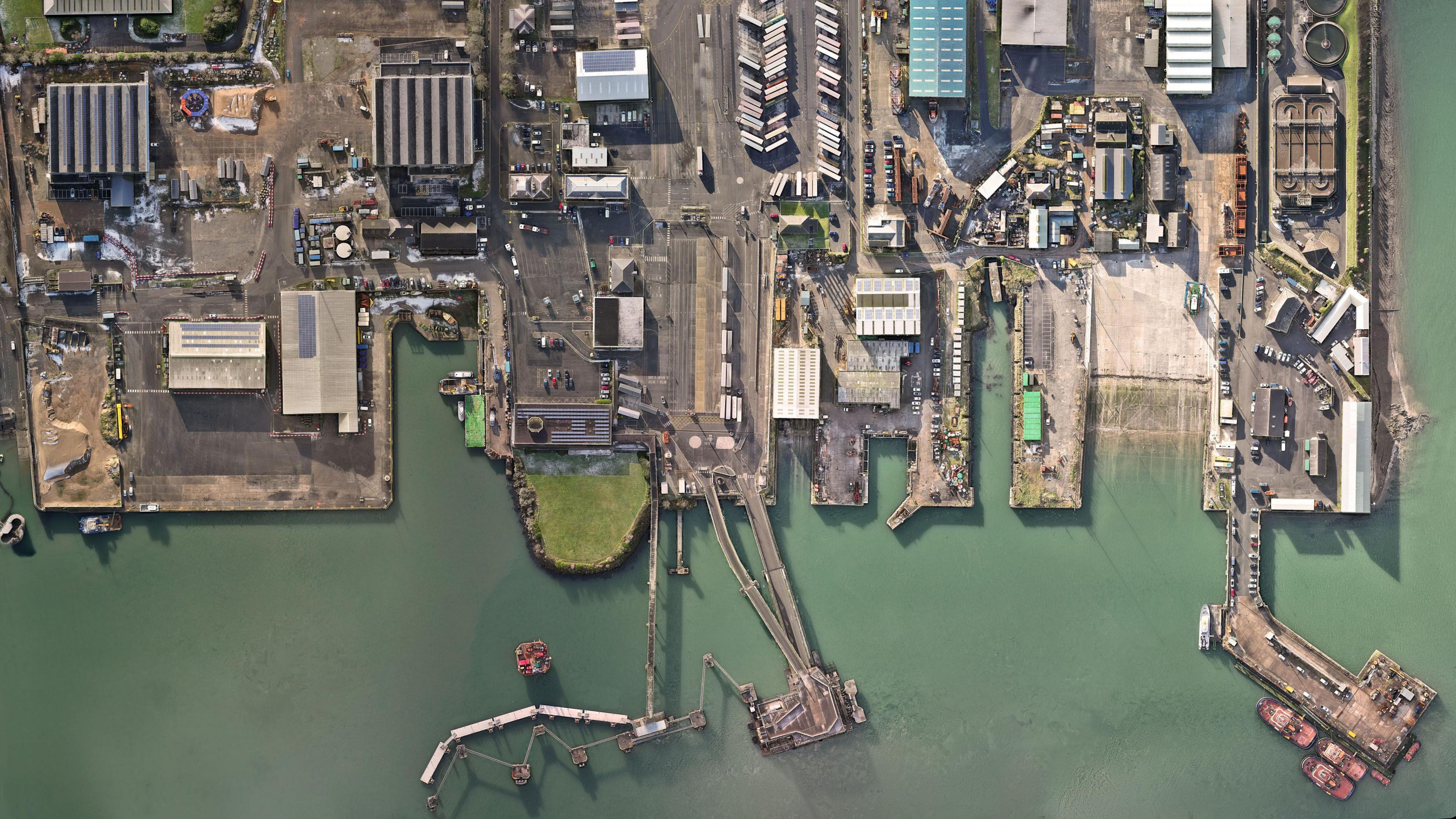 A birds' eye view of Pembroke Port