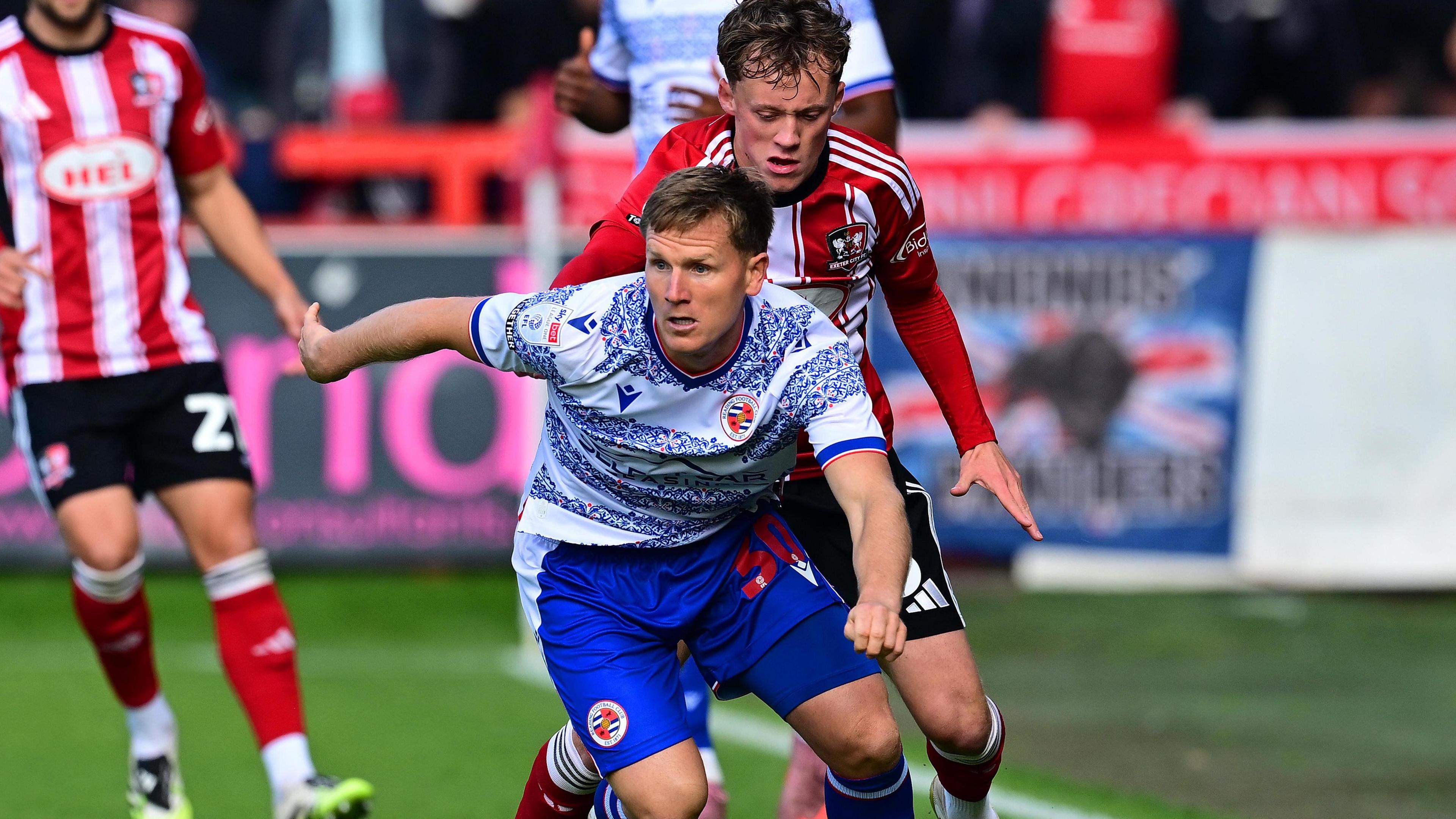 Reading's Matt Ritchie in action against Exeter