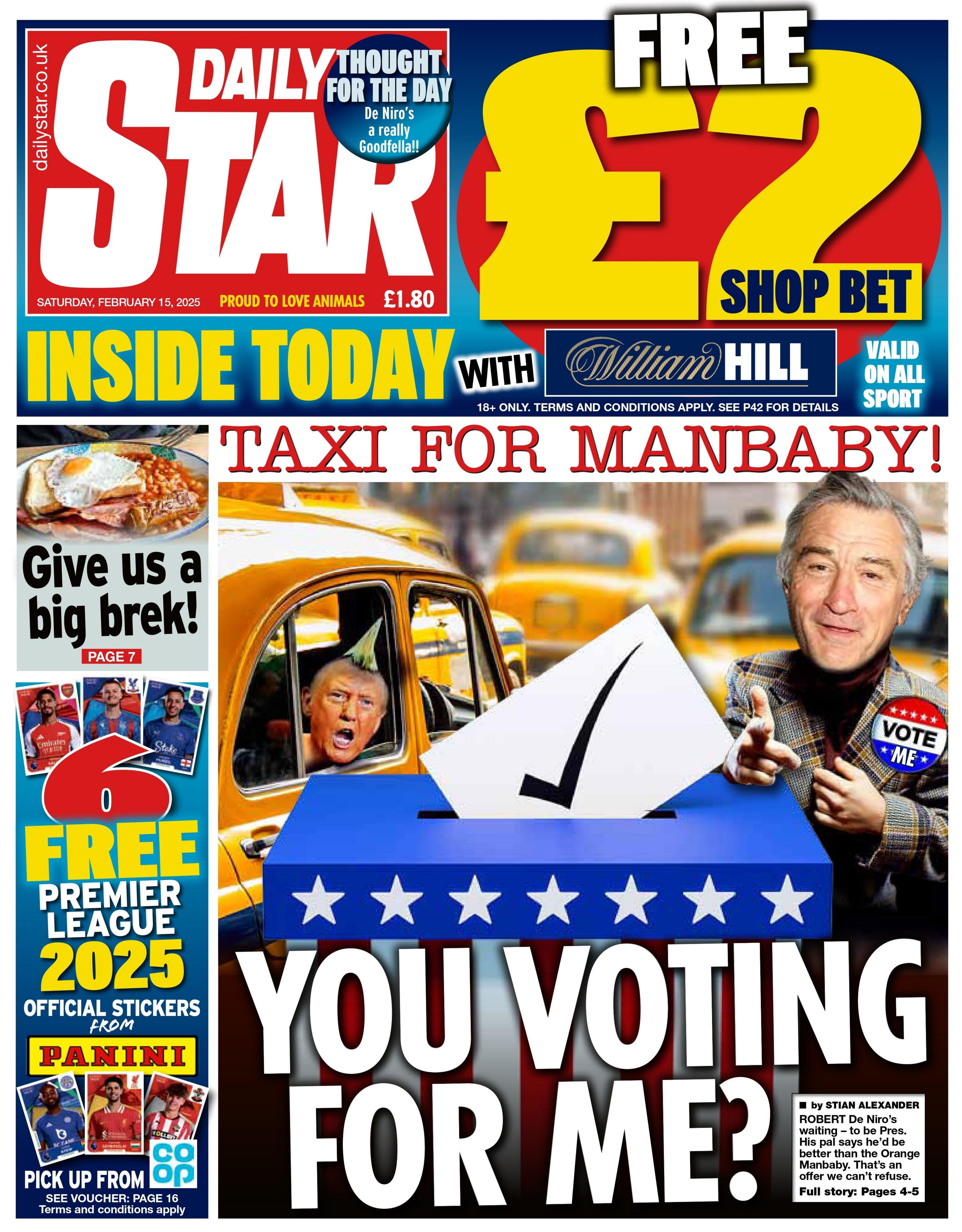 Daily Star: You voting for me?