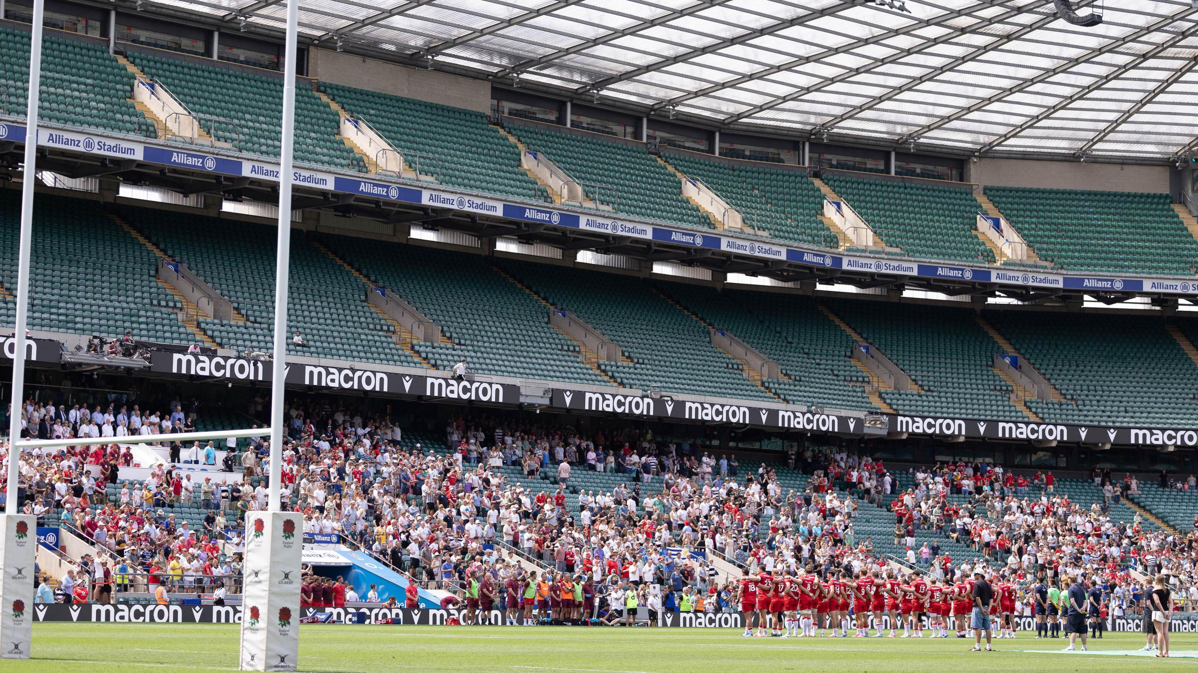 Empty seats at the Allianz Stadium 