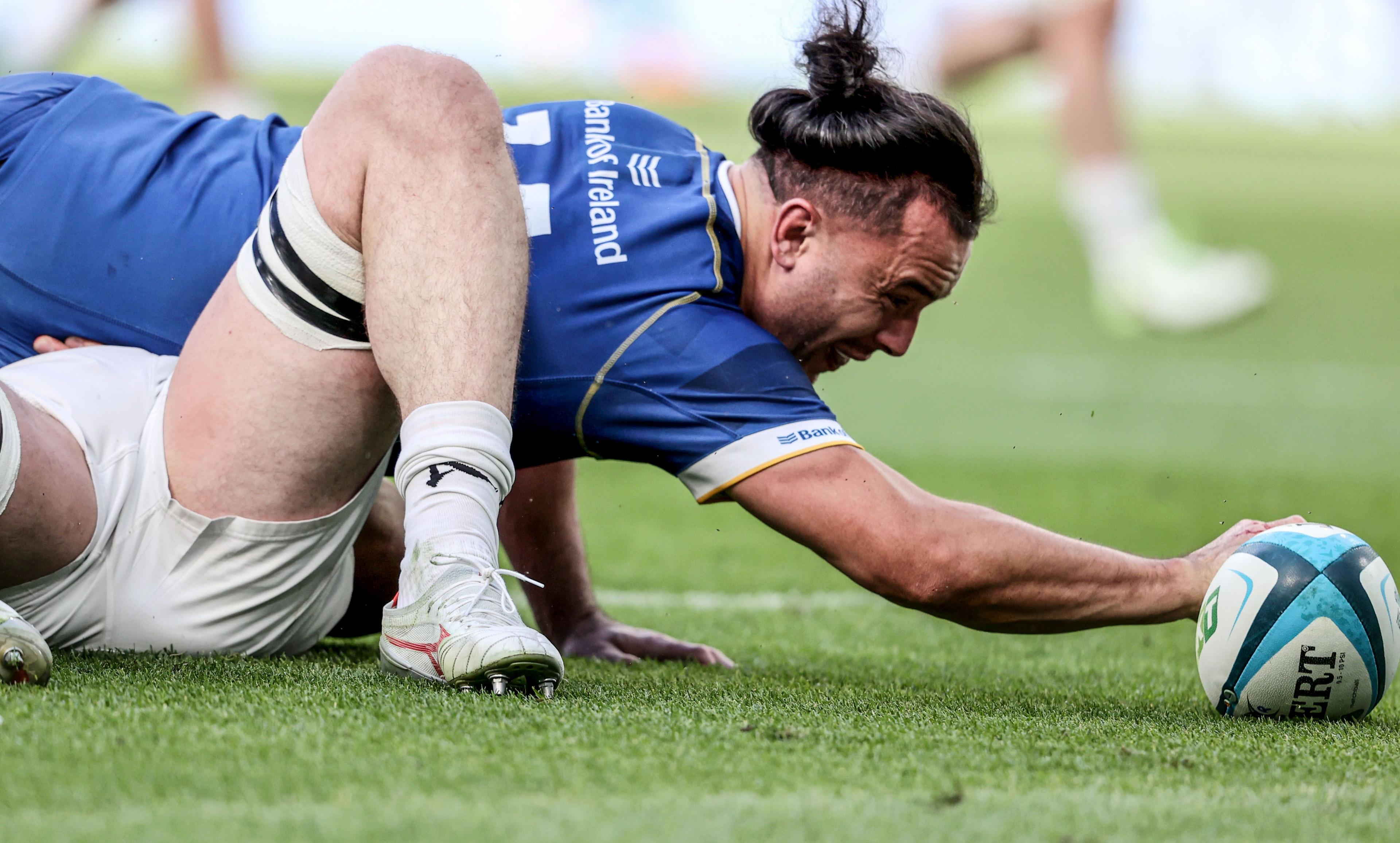 James Lowe scored two tries against Ulster in the quarter-finals