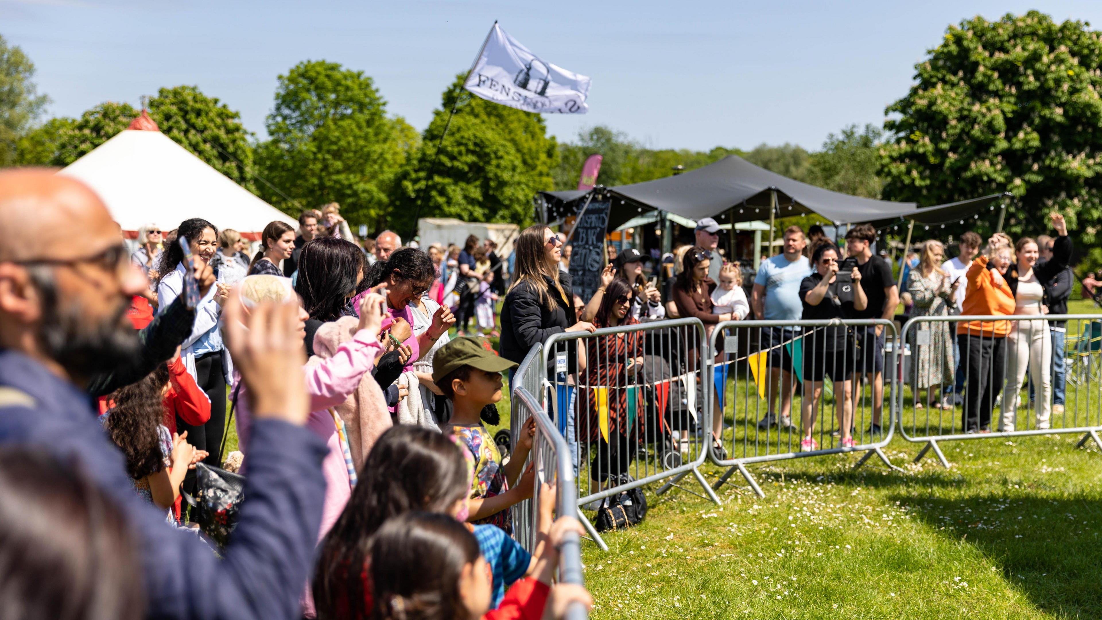 Crowds enjoying the festival 