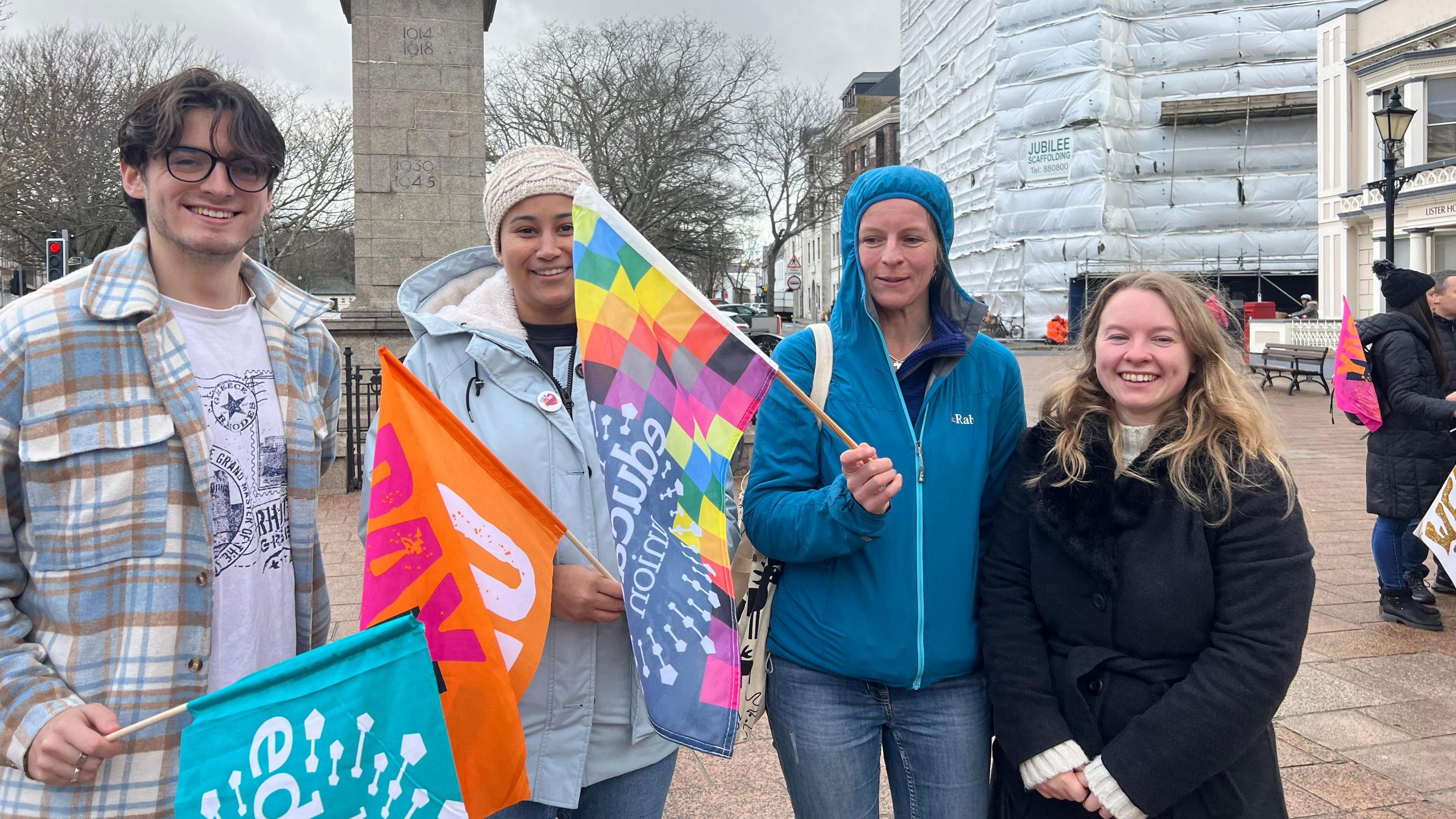 Teachers striking in Jersey