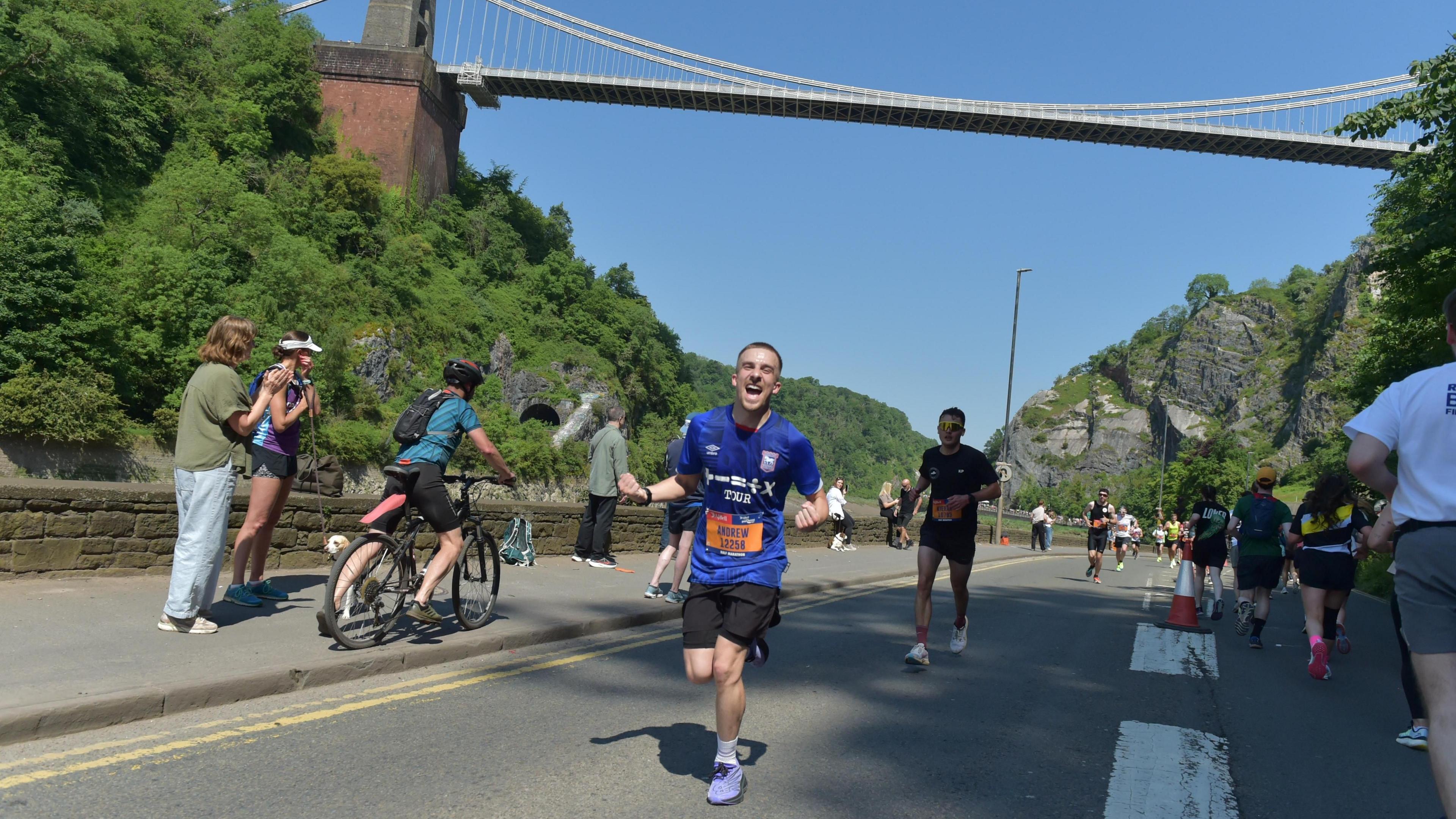 Simon Page running the Great Bristol run