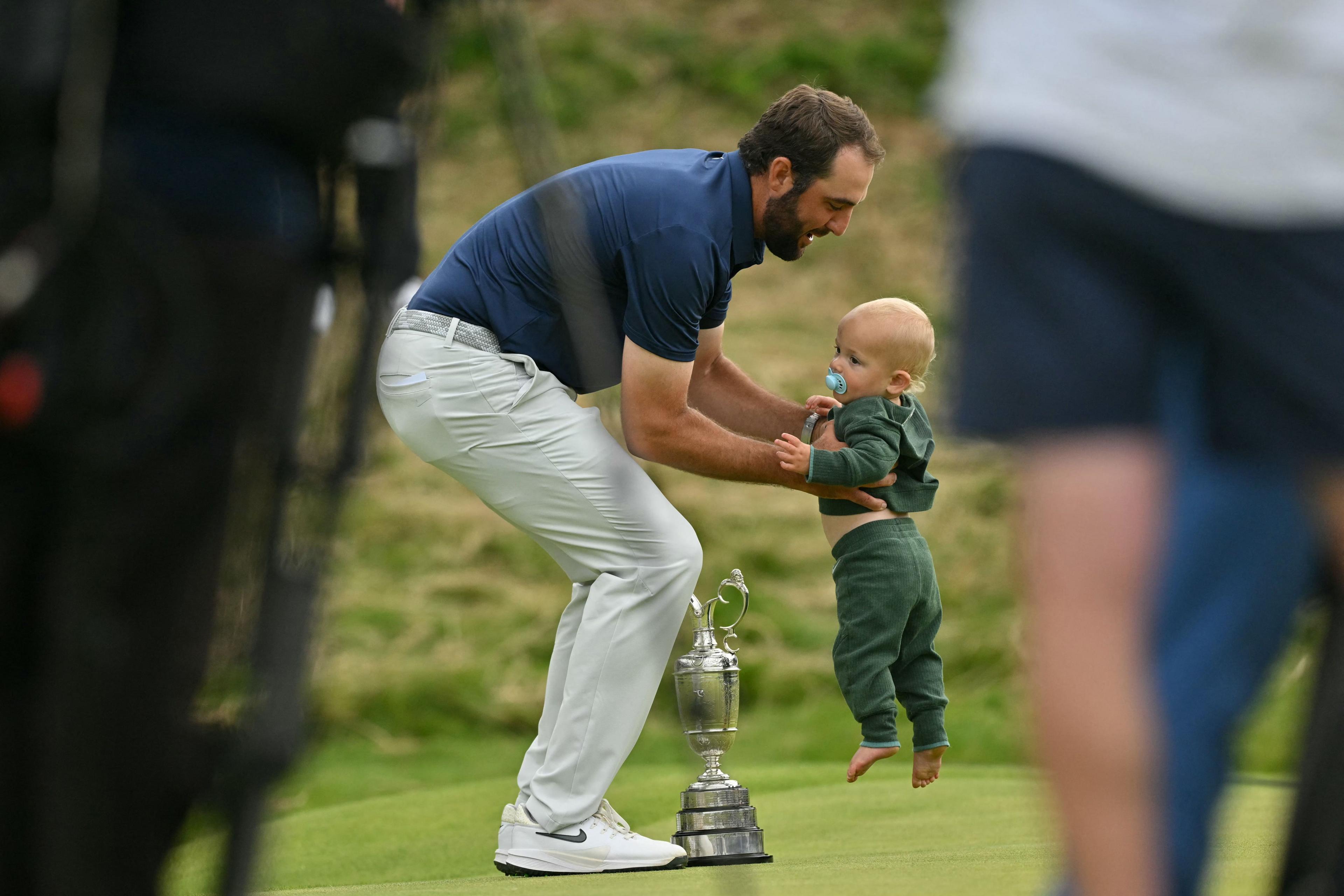 Scottie Scheffler and his son, Bennett