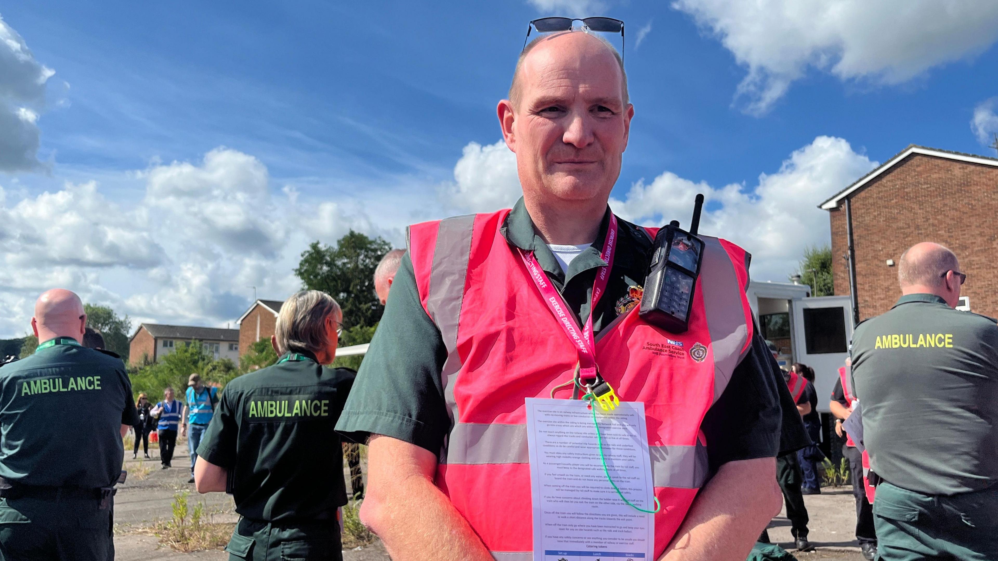 A major incident exercise in Guildford