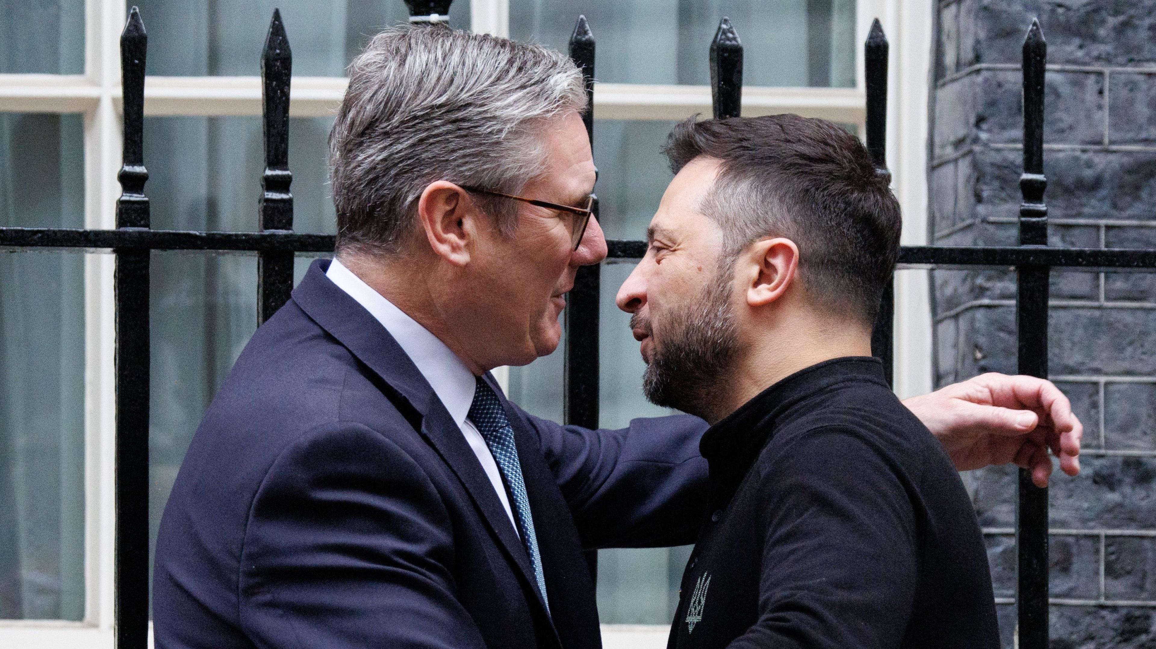 Keir Starmer and Volodymyr Zelensky meet at Downing Street