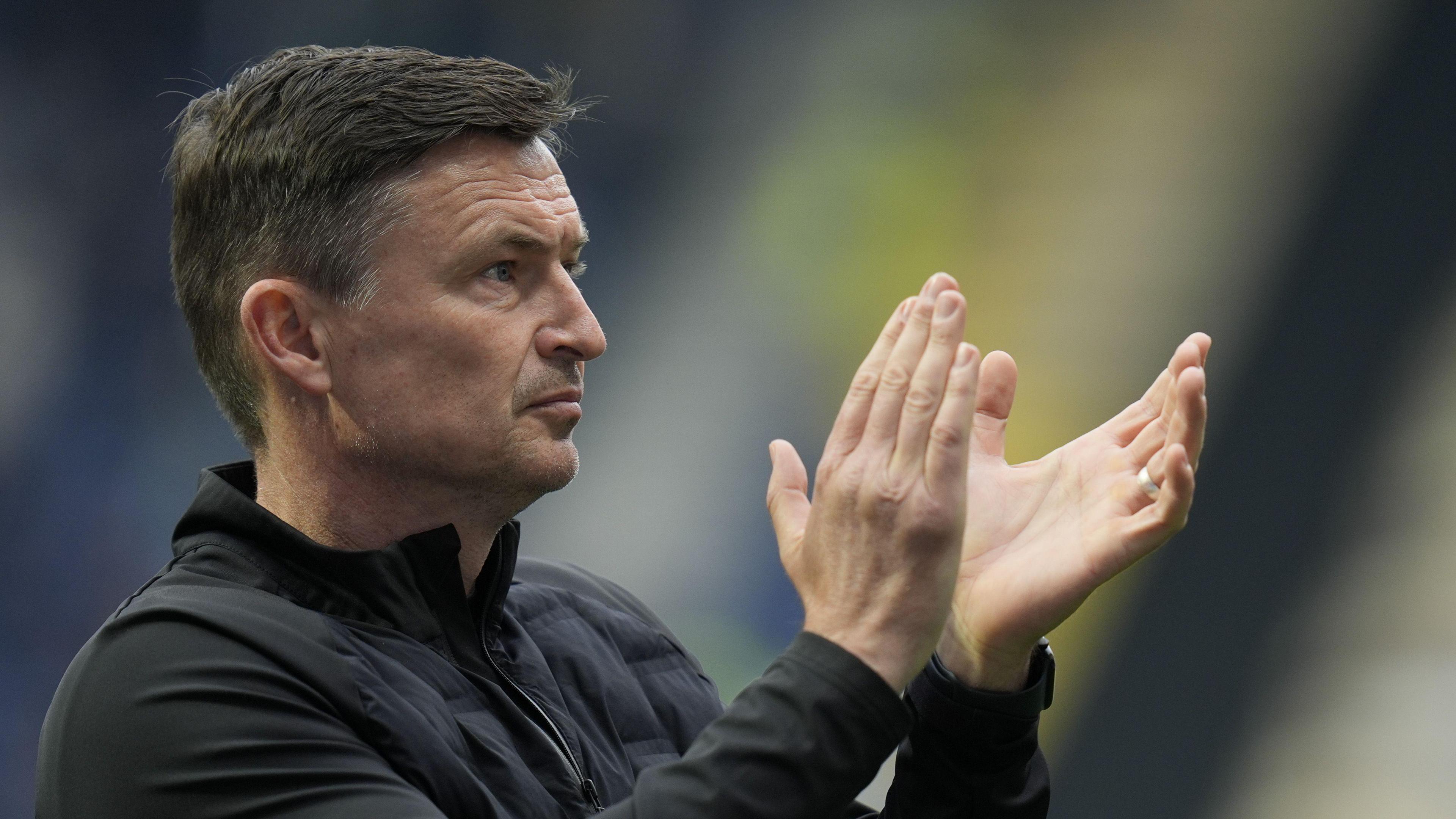 Paul Heckingbottom claps fans