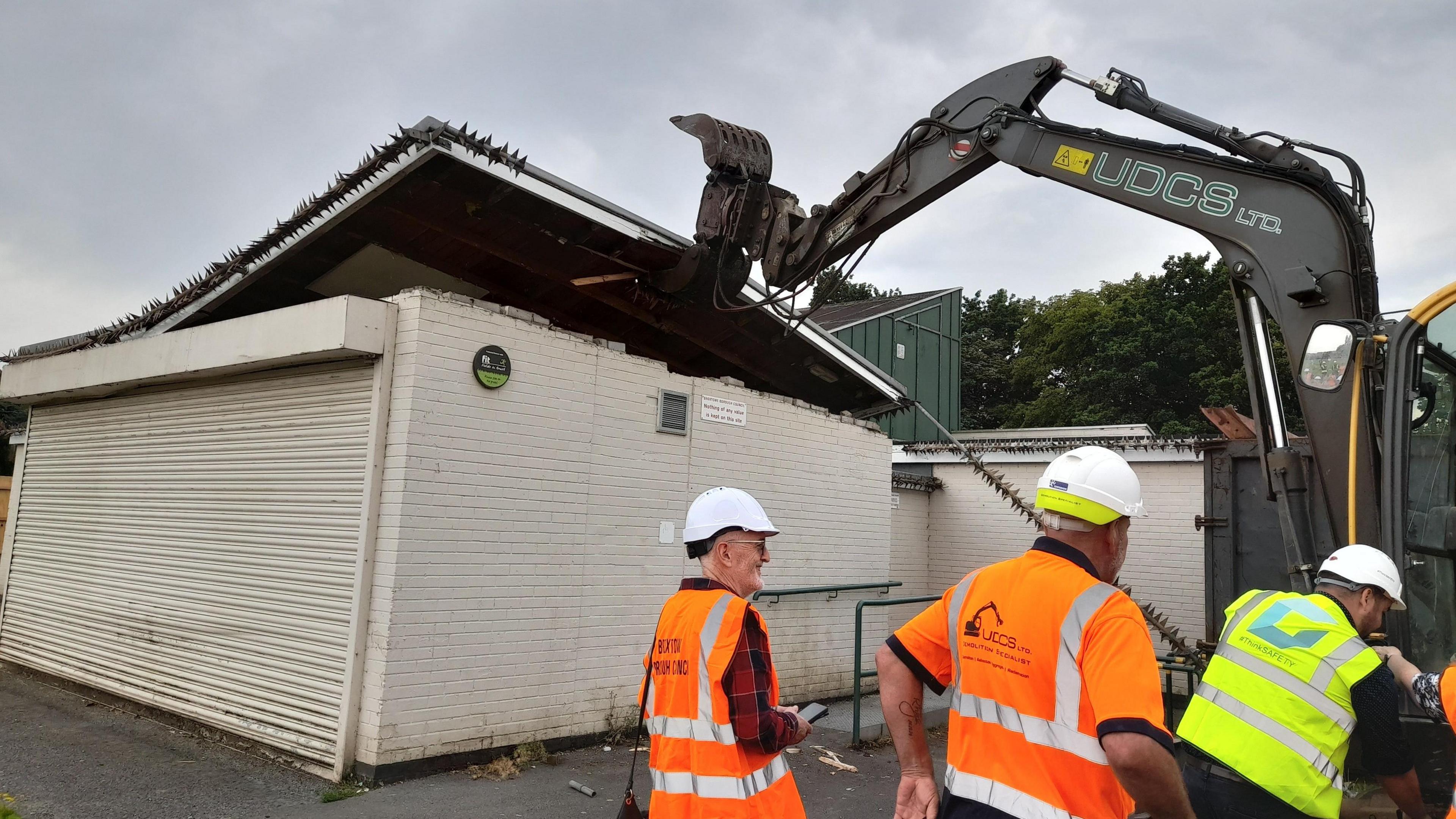 Demolition work at Stapleford