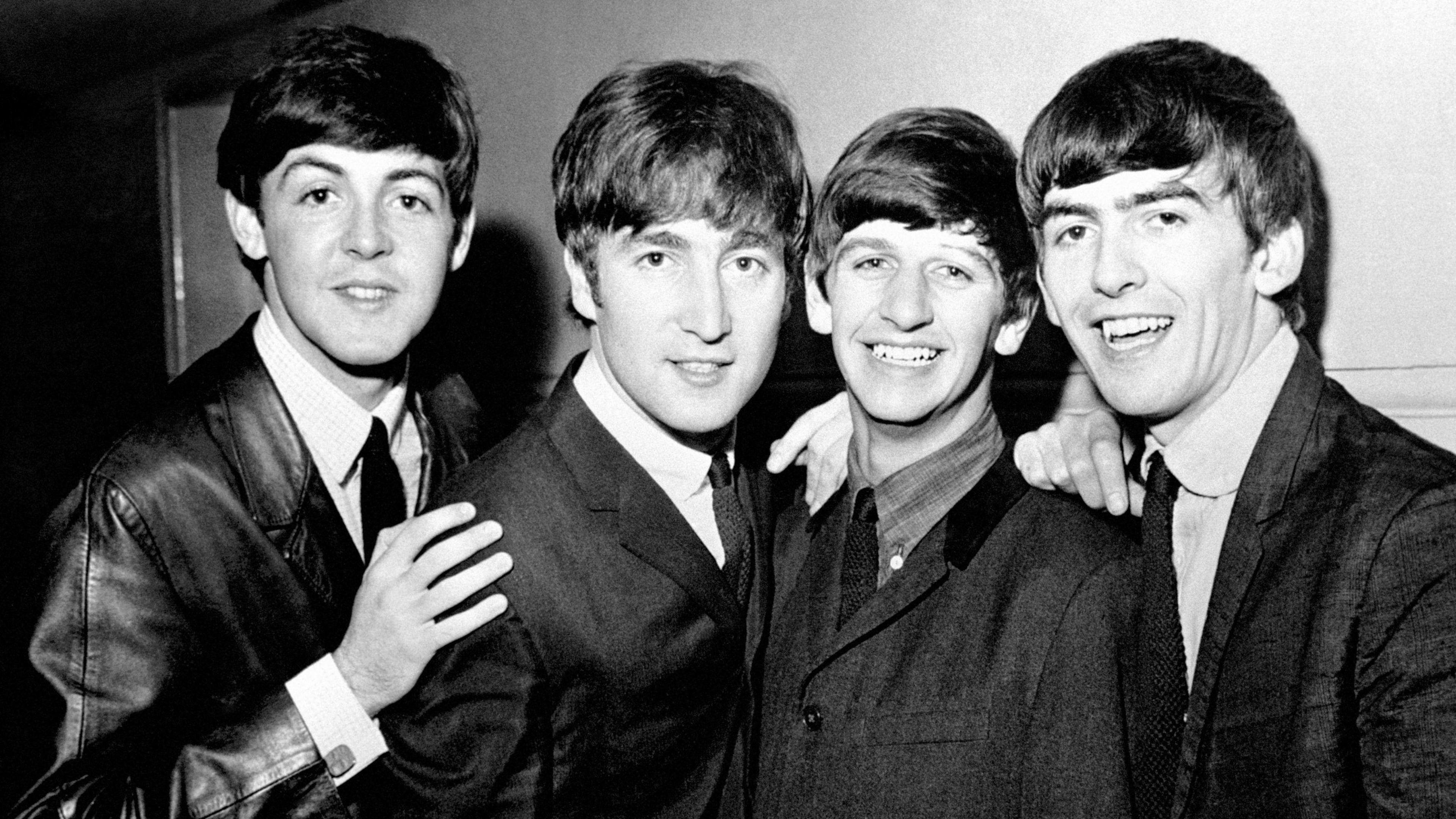 File photo dated 01/10/63 of The Beatles, (left to right), Paul McCartney, John Lennon, Ringo Starr and George Harrison. PA Photo.