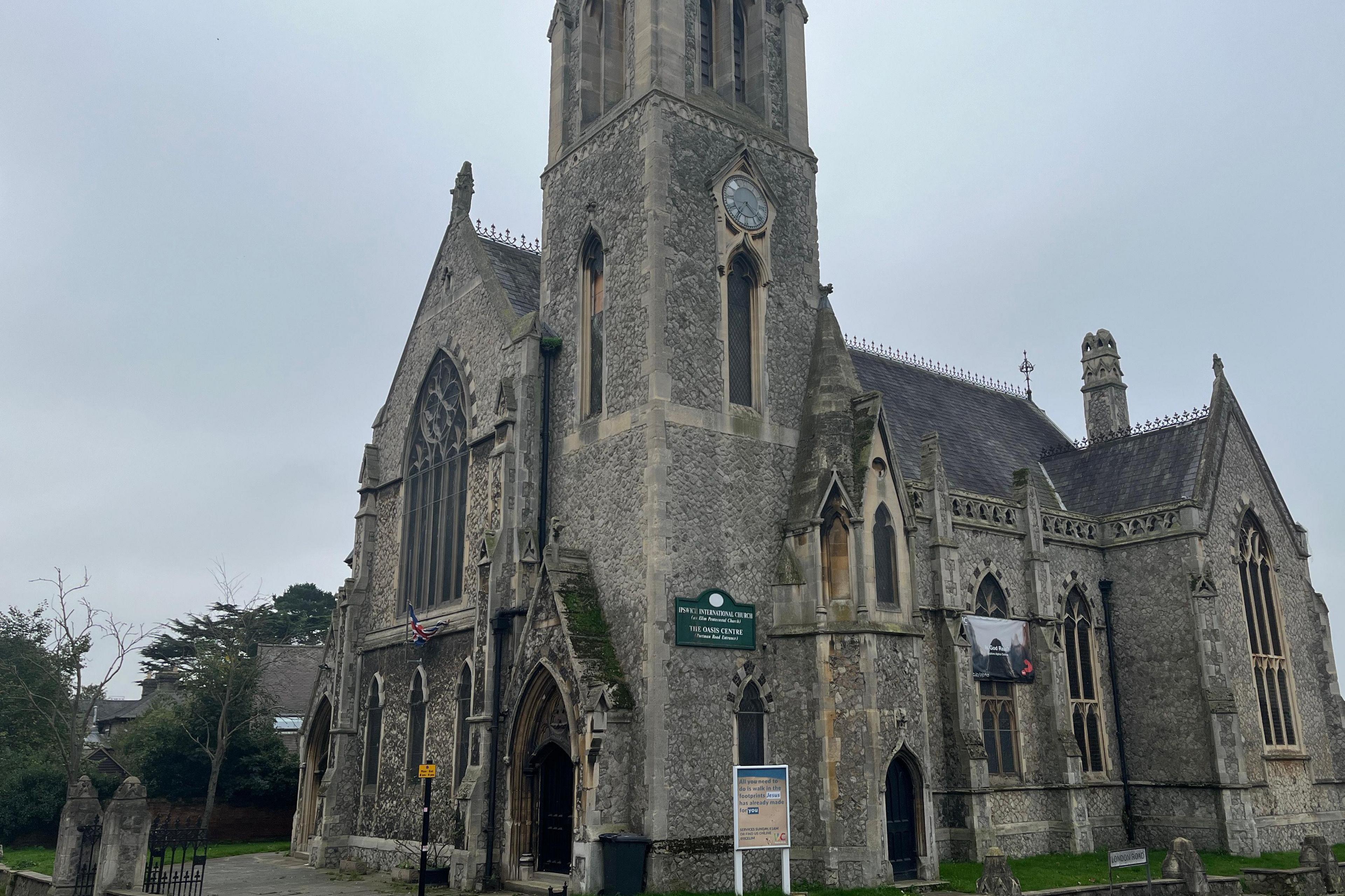 The outside of Ipswich International Church