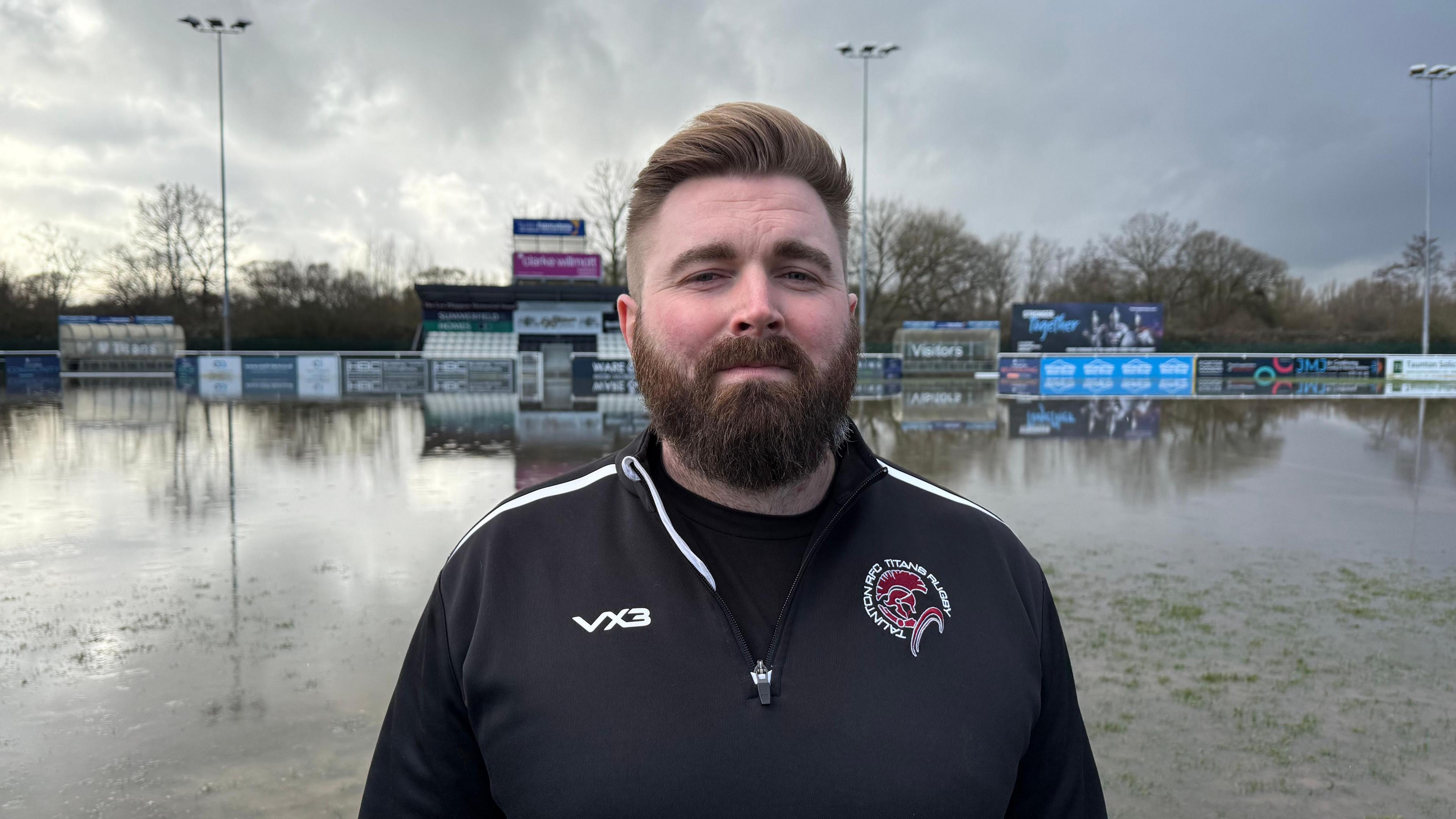 Taunton Rugby Club left with money worries after Storm Chandra - BBC News