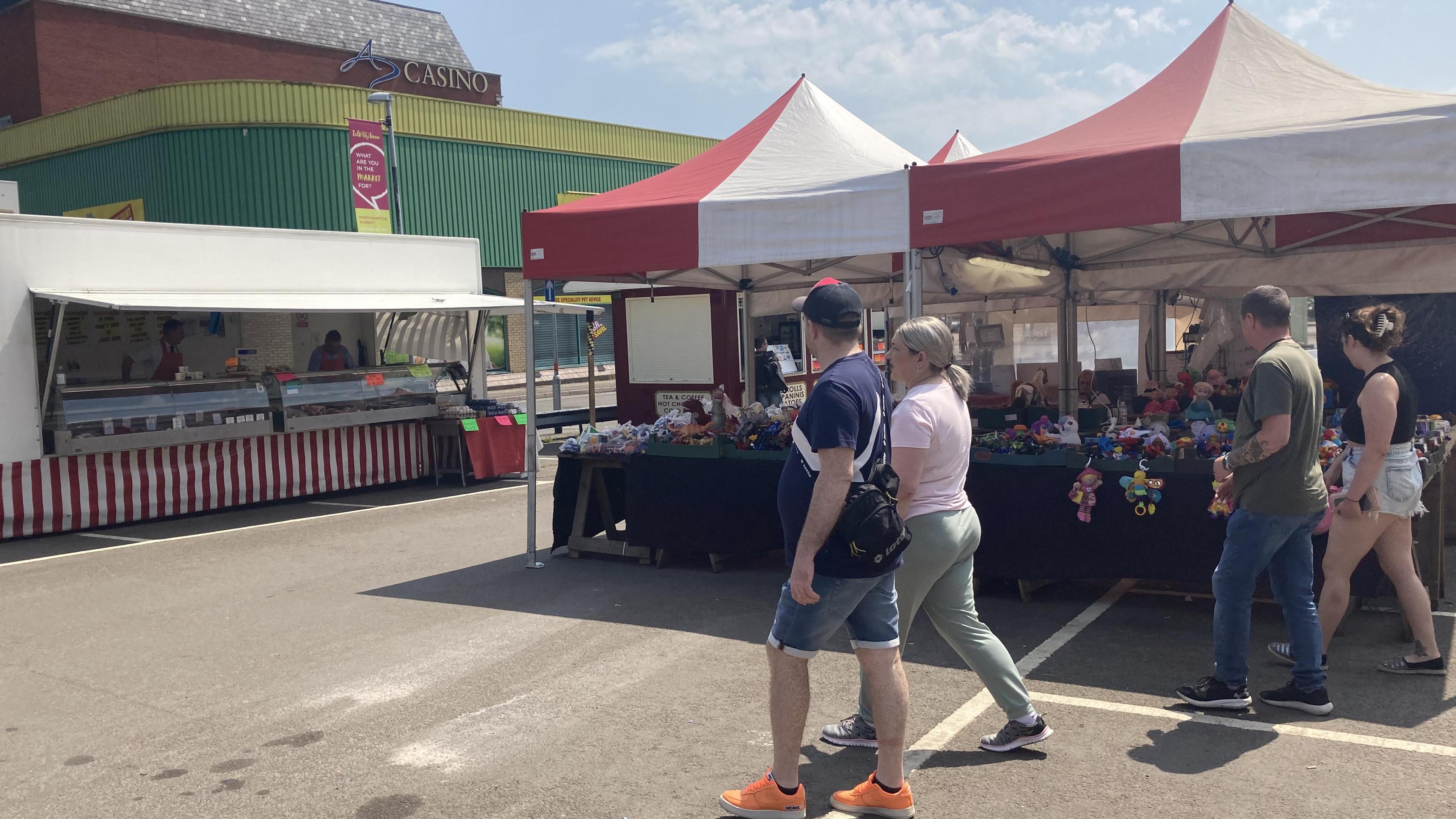 Market in Commercial Street car park