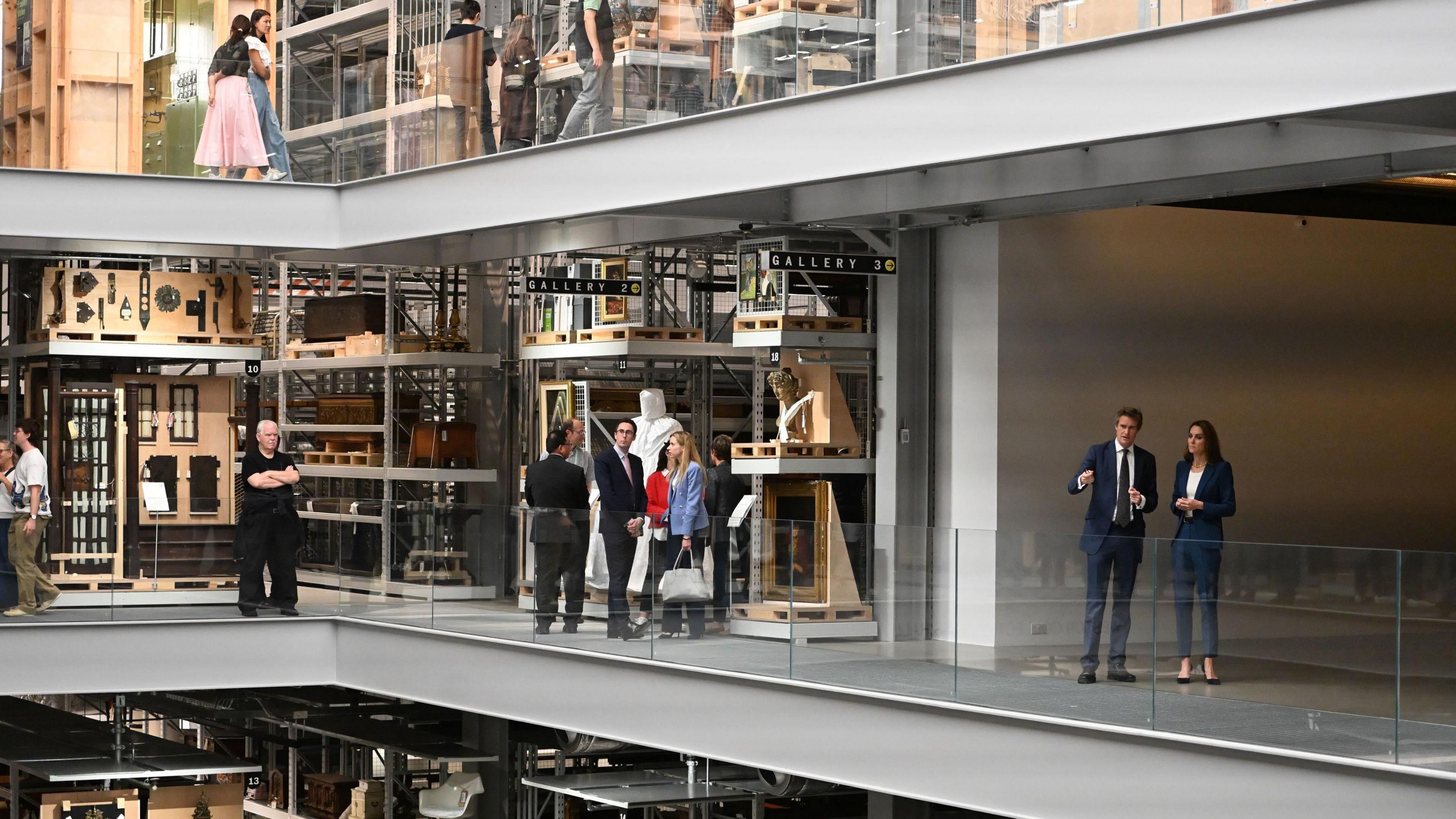 The museum's stores have been opened up for public viewing