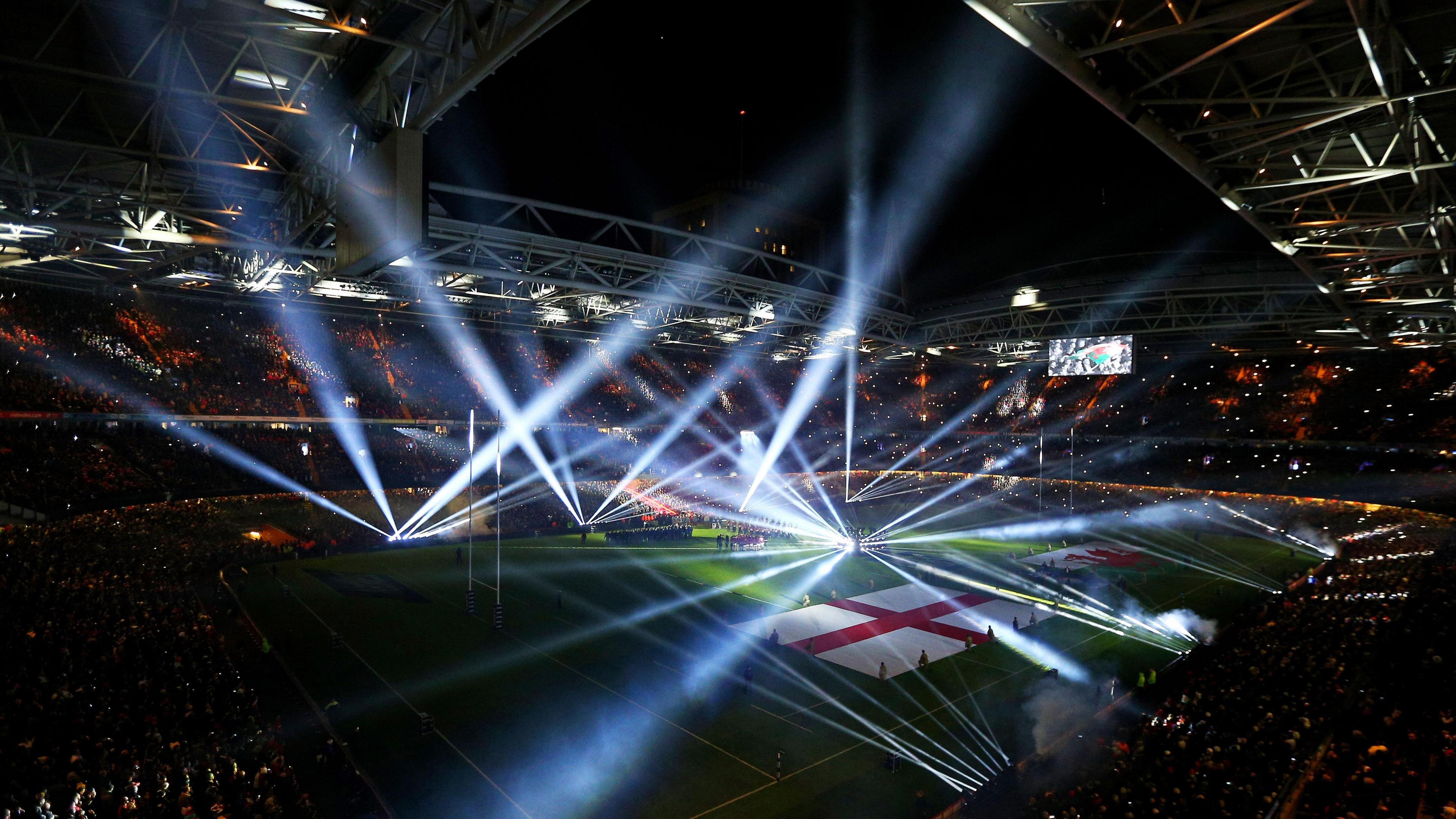 Principality Stadium in darkness