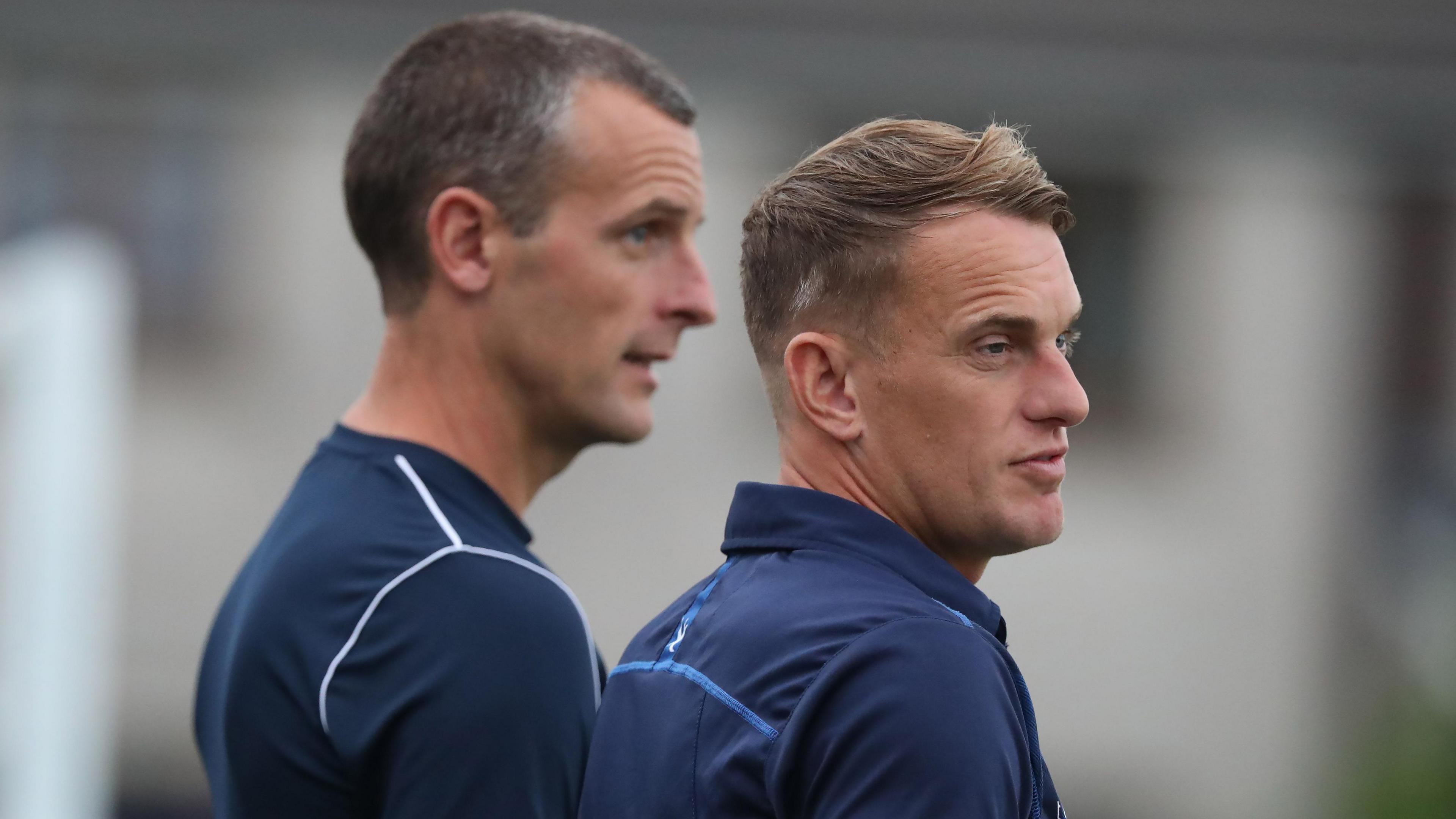 Oran Kearney and Dean Shiels