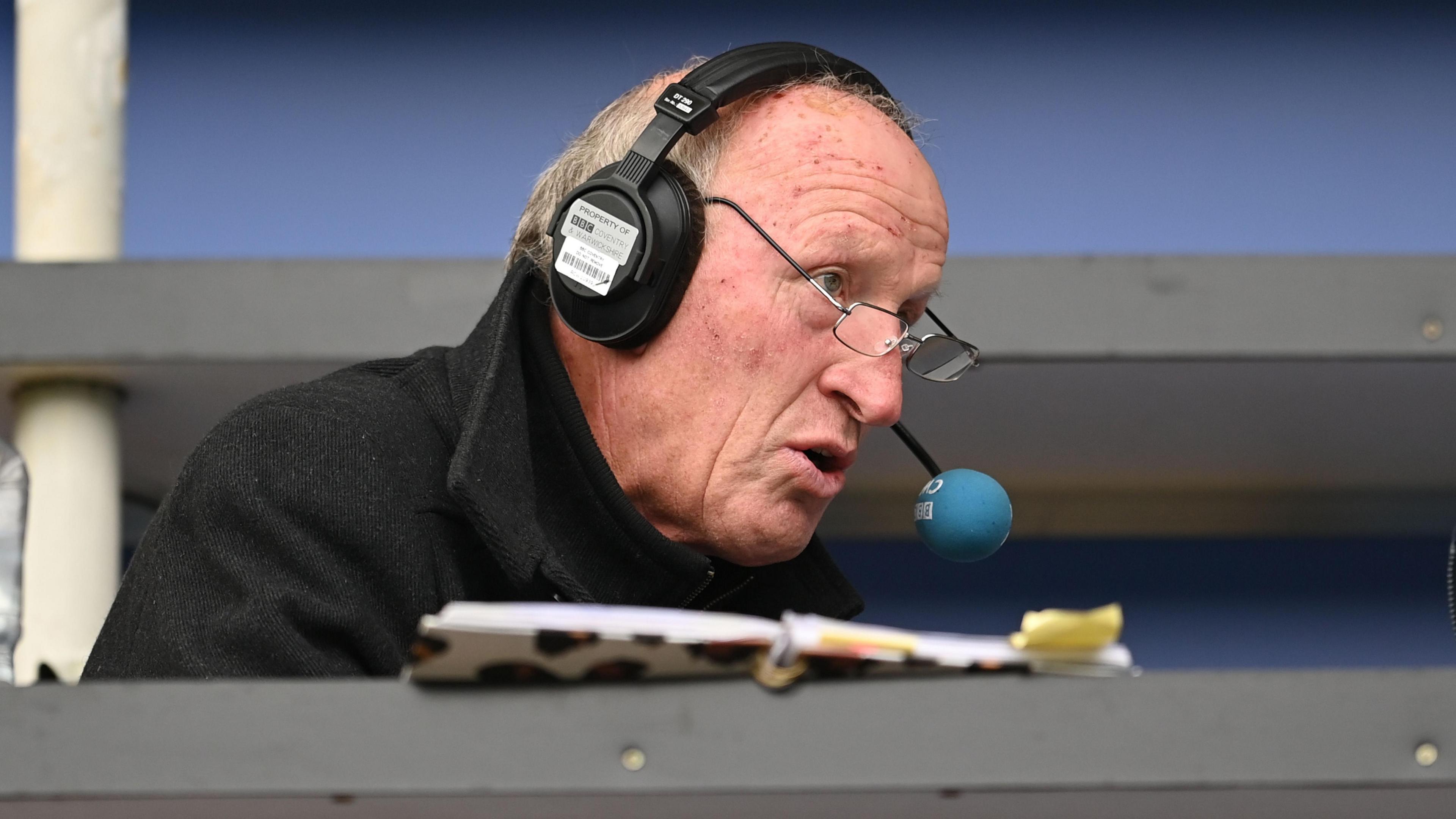 Former Coventry City goalkeeper Steve Ogrizovic working on radio as a pundit