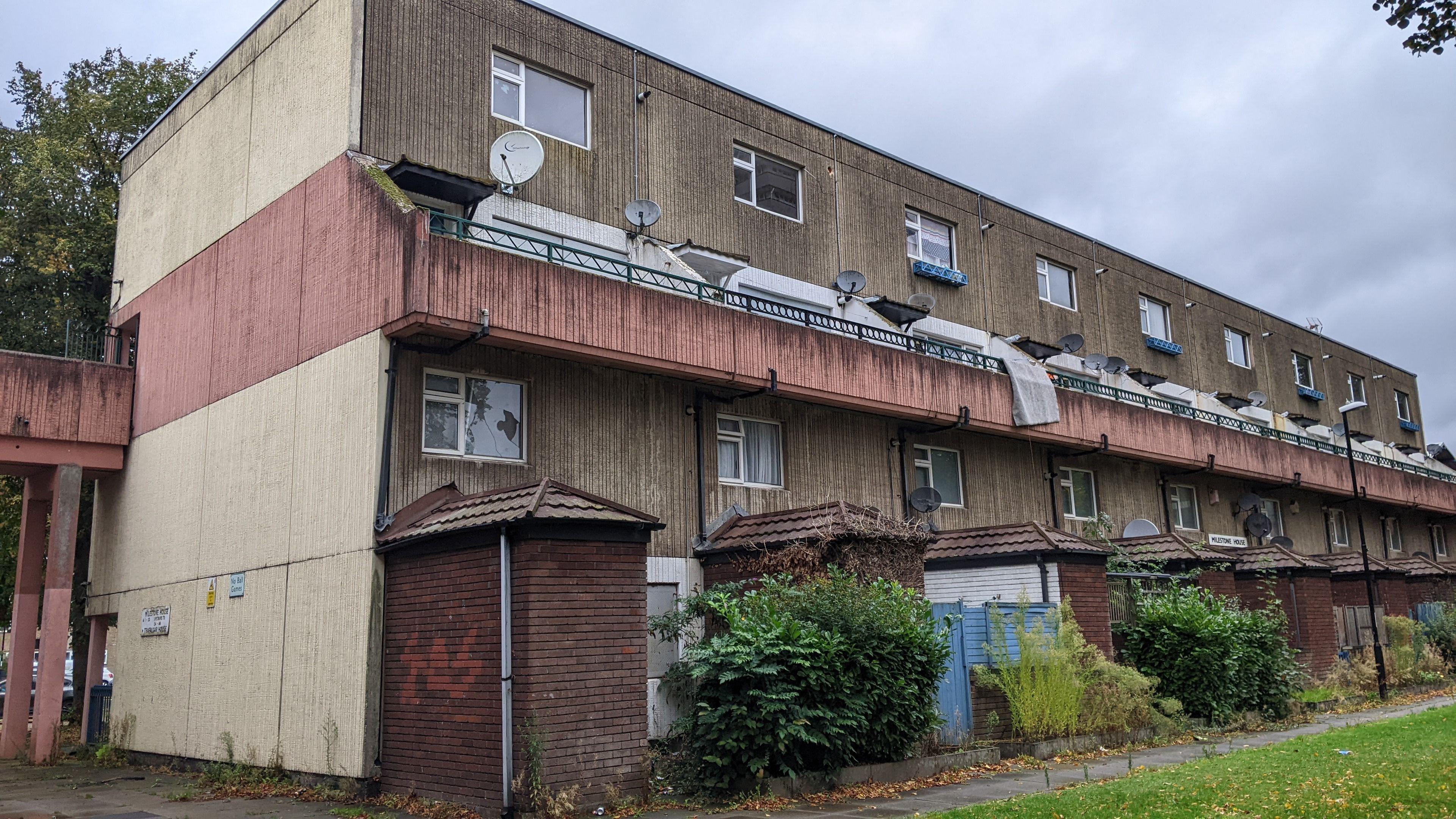 One of the current buildings on the estate