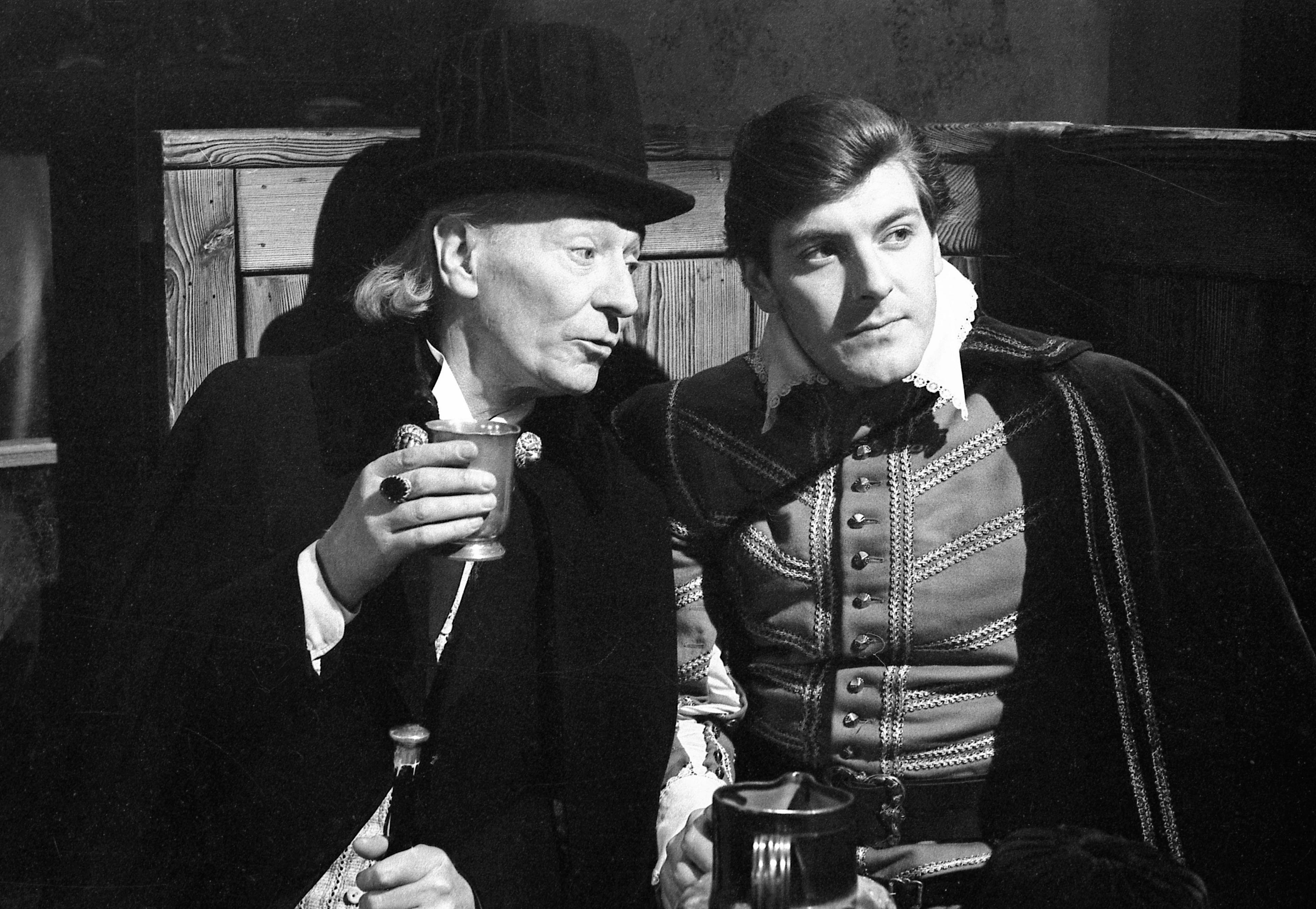 William Hartnell as The Doctor and Peter Purves as Steven Taylor in The Massacre of St Bartholomew's Eve from 1966