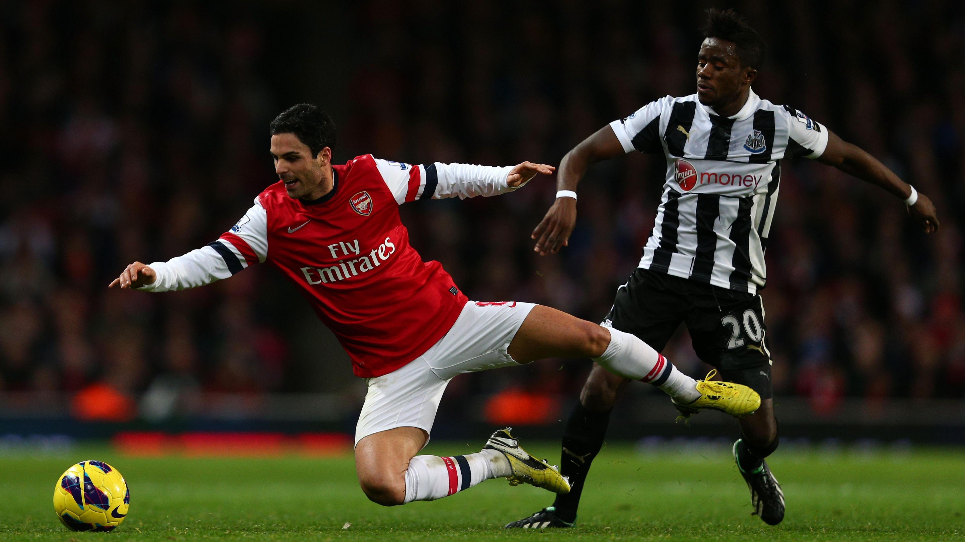 Mikel Arteta and Gael Bigirimana