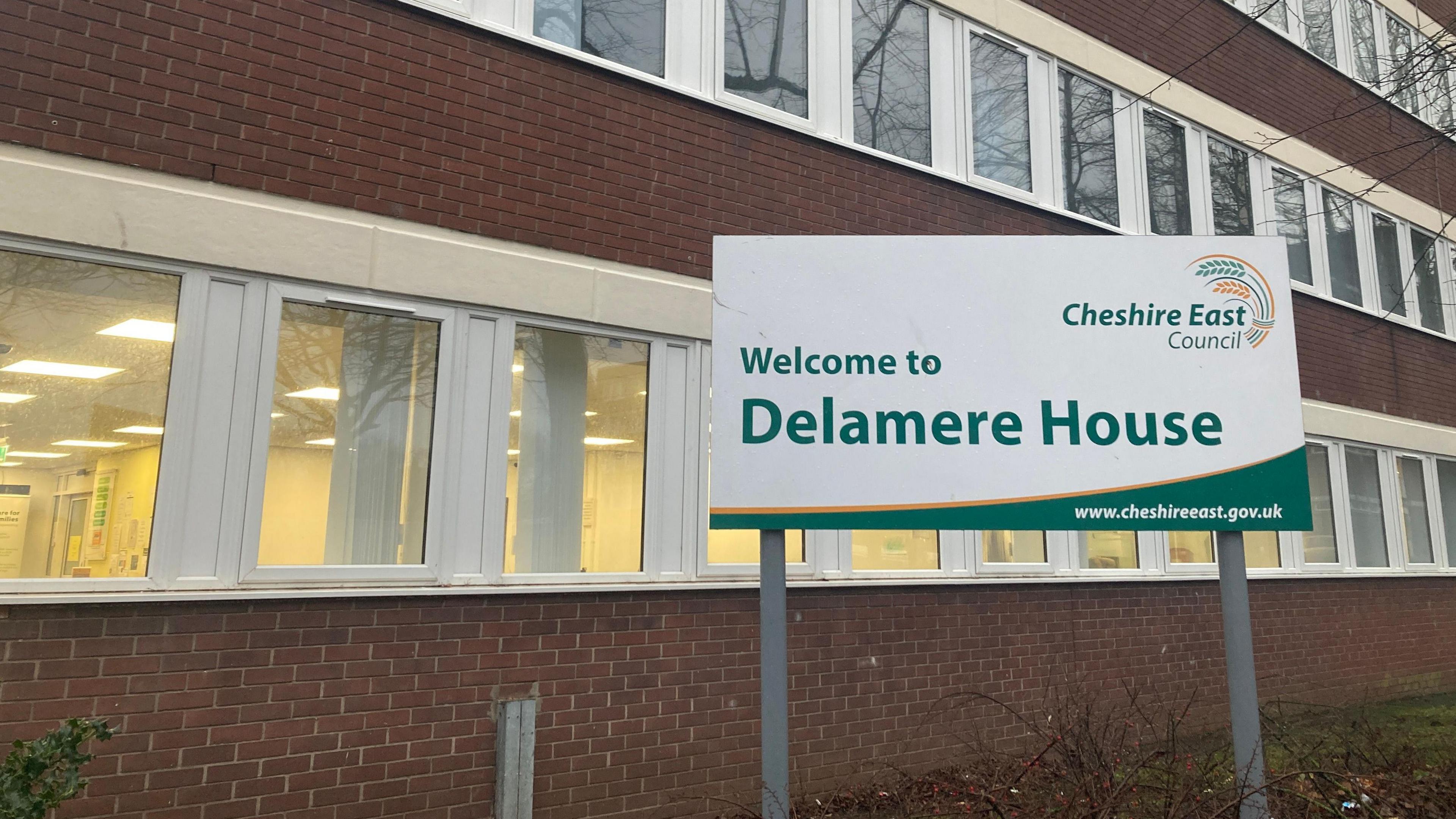 Cheshire East Council's building Delamere House in Crewe, Cheshire