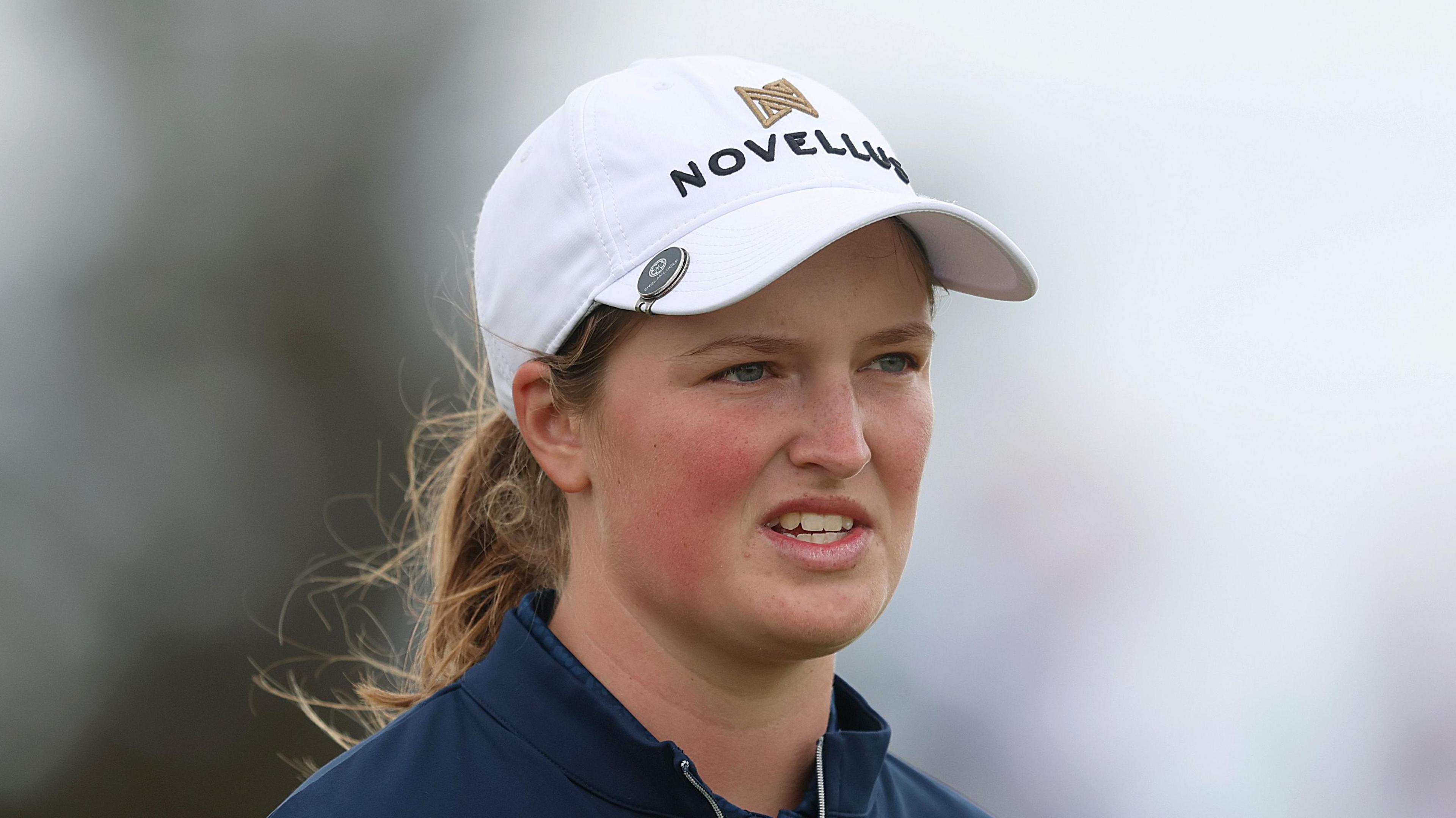 Lottie Woad in action at Dundonald Links