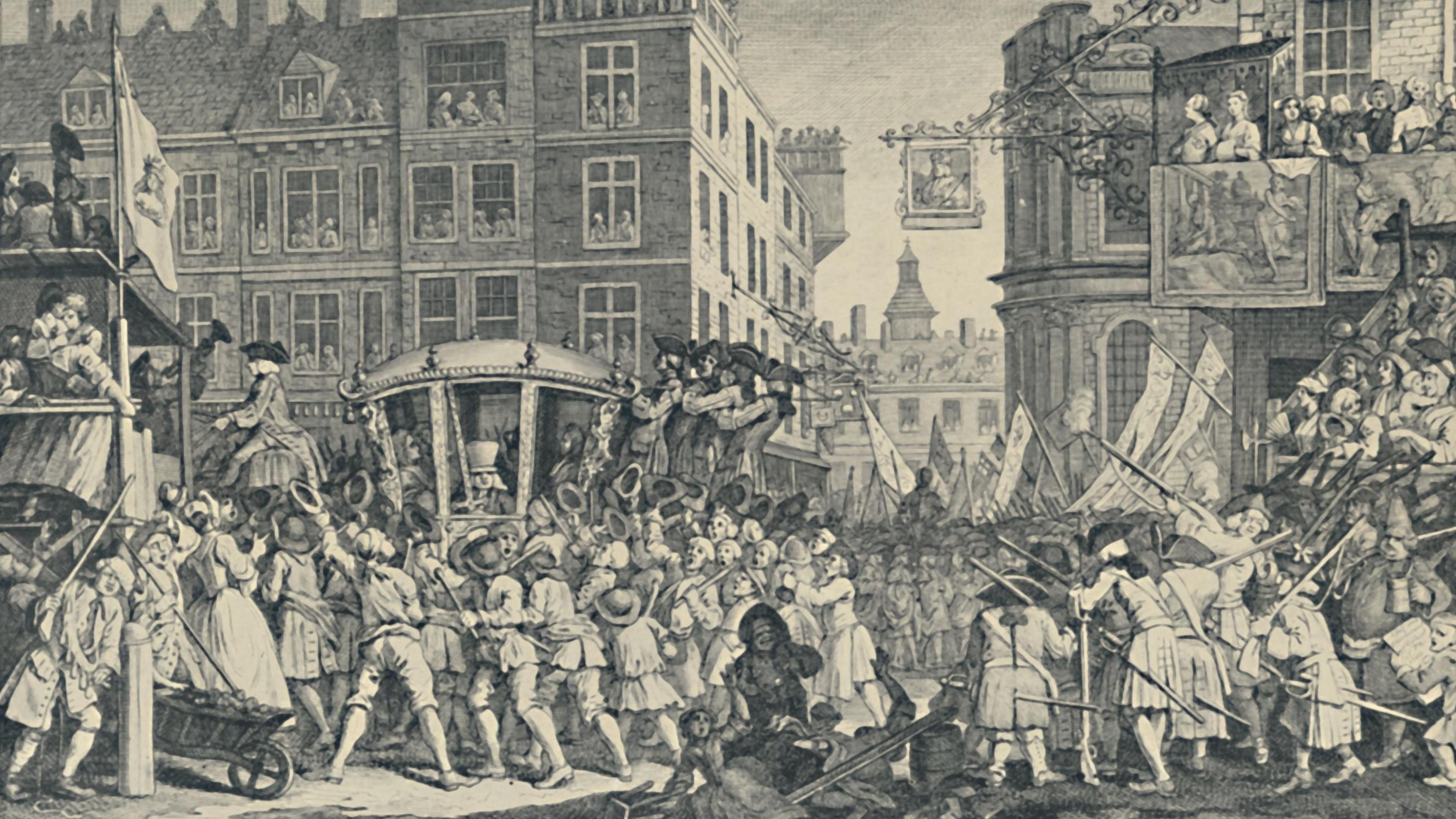 Illustration of the Lord Mayor's Show in 1747