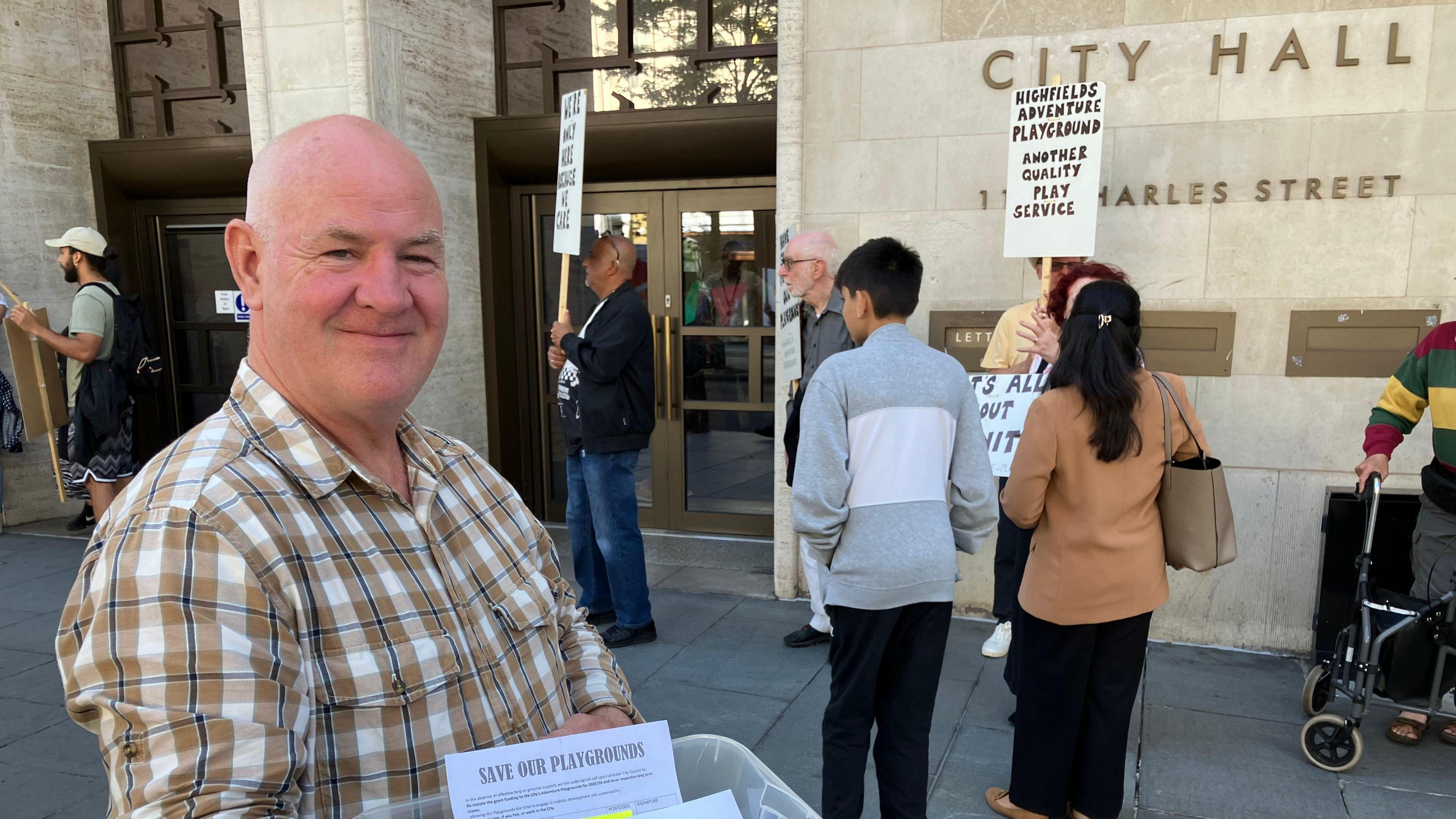 Kevin Sherriff brings another petition to Leicester City Council, in the latest attempt this summer, to fight off funding cuts 