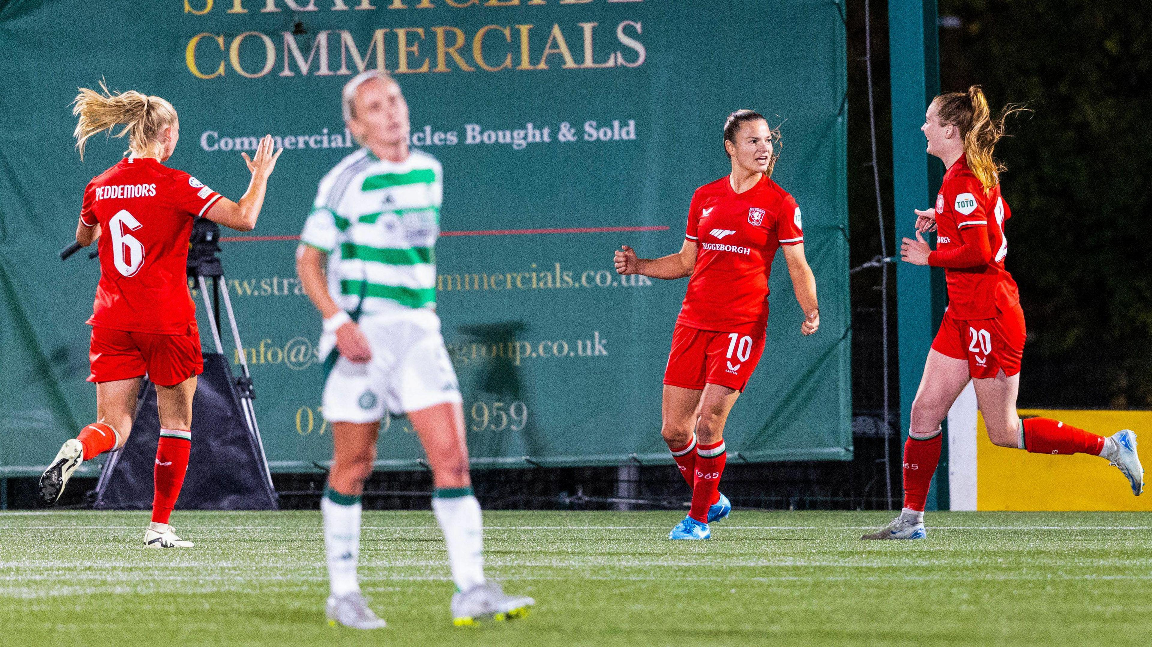 Kayleigh van Dooren celebrates