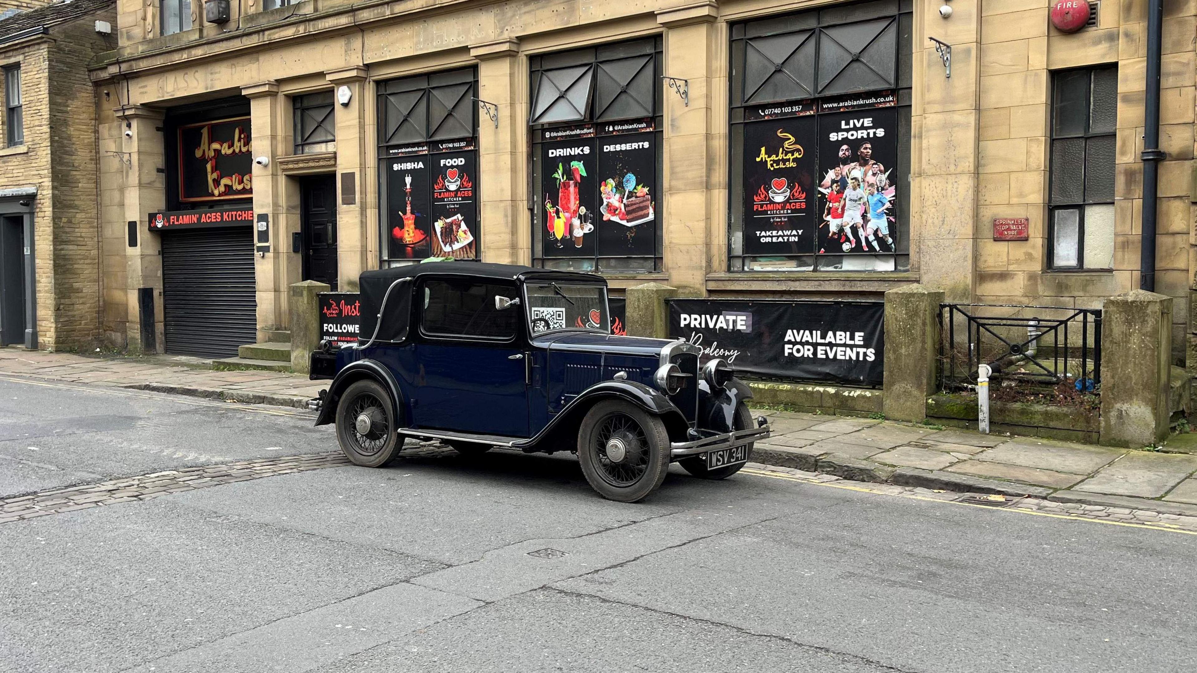 Vintage car on Bradford street