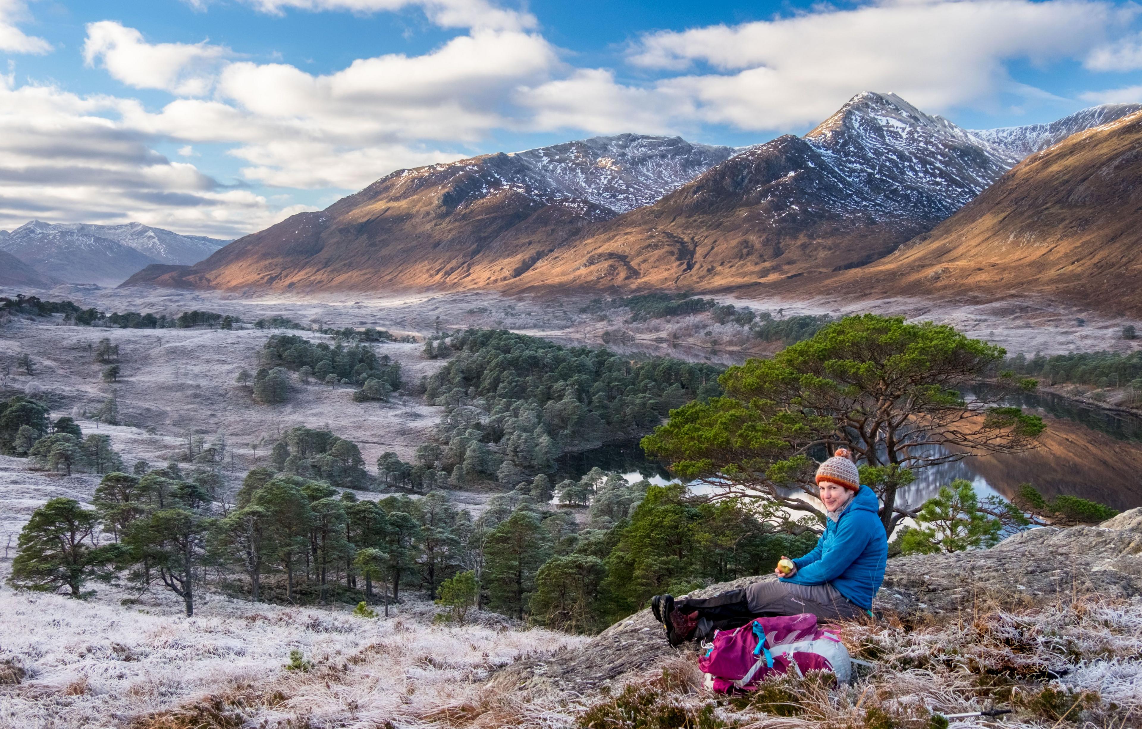 Helen at Loch Affric