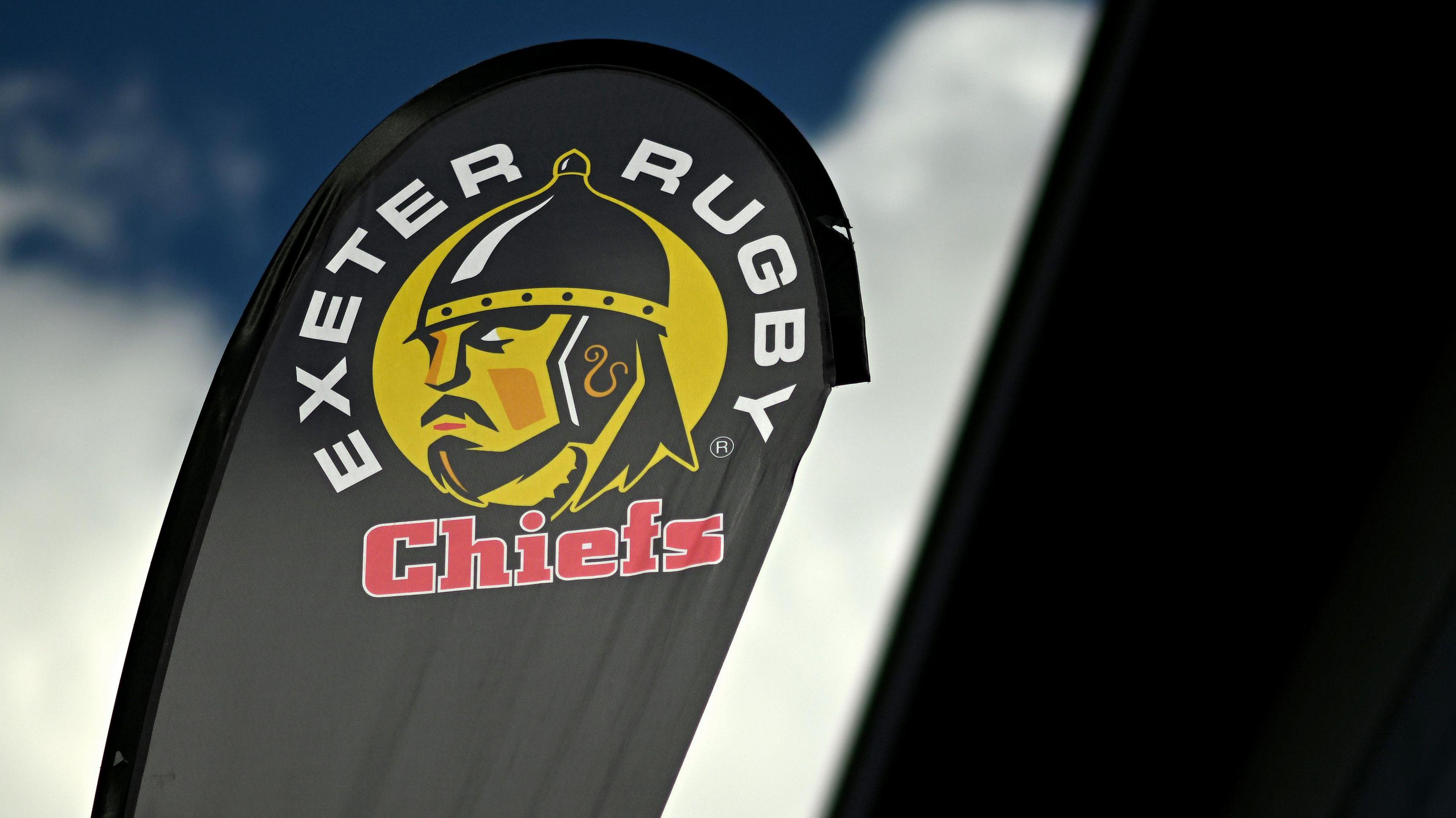 Exeter Chiefs banner outside Sandy Park