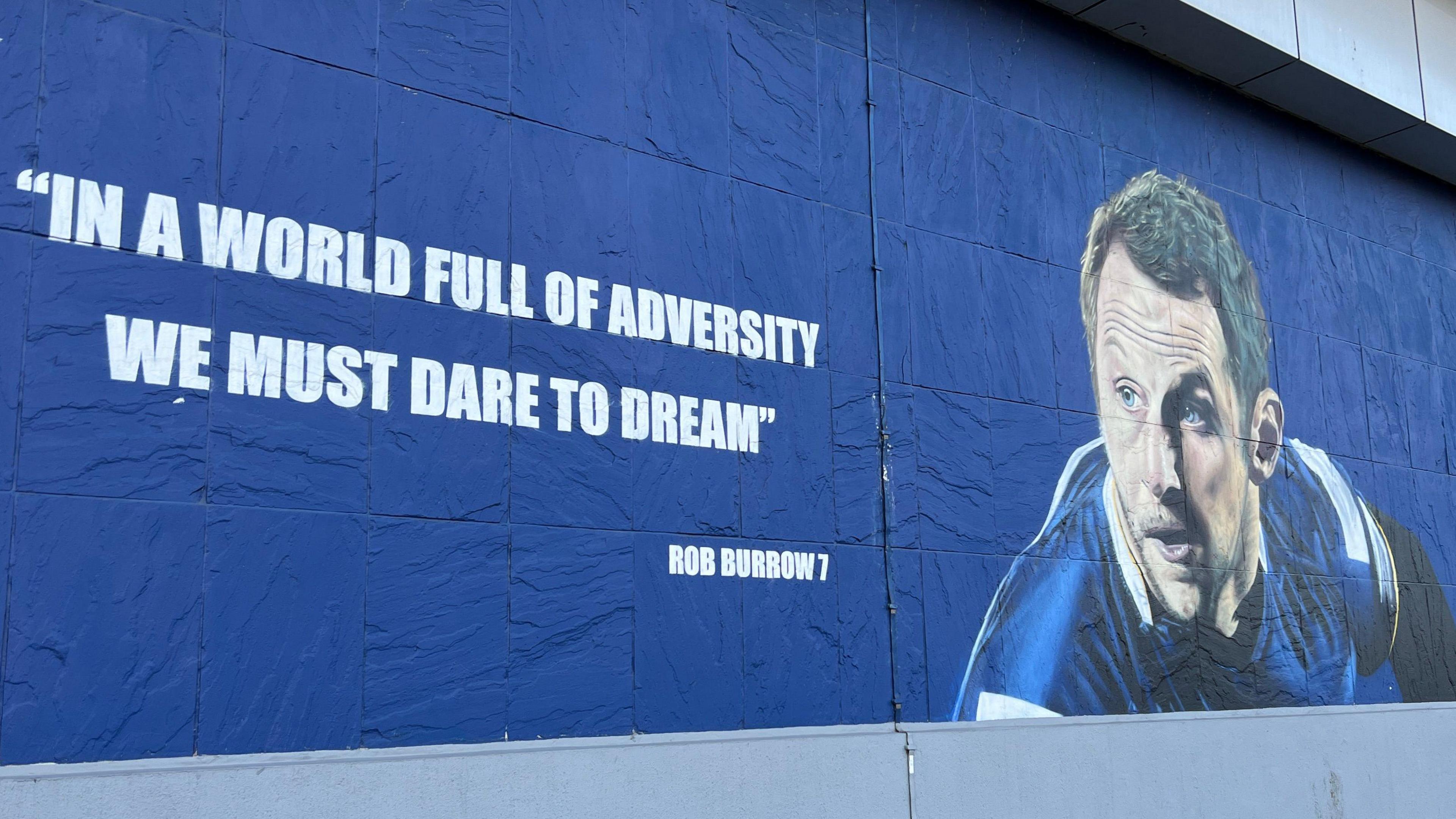 Rob Burrow mural in Leeds