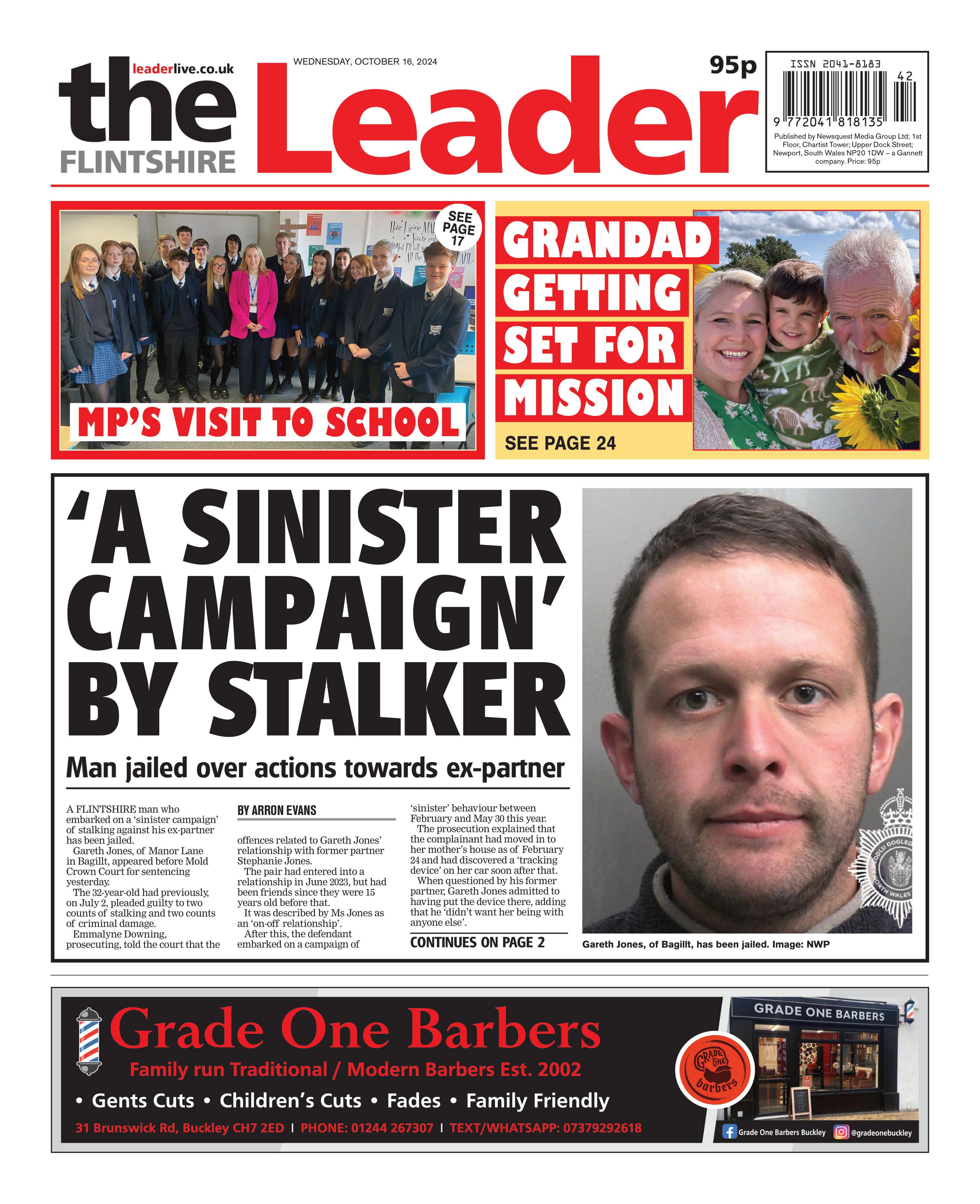 Flintshire Leader front page