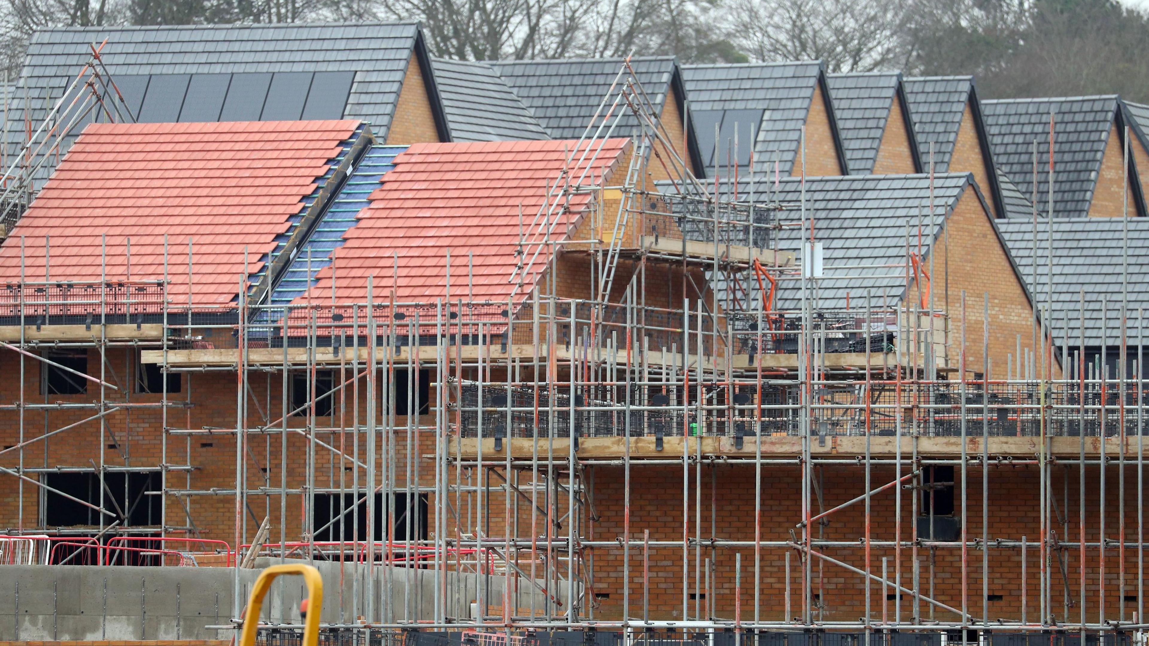 Houses being built