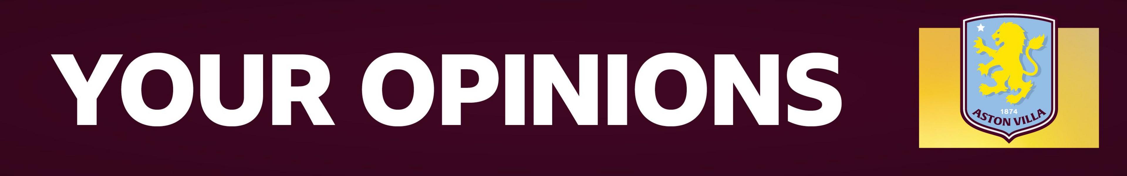 Your Aston Villa opinions banner