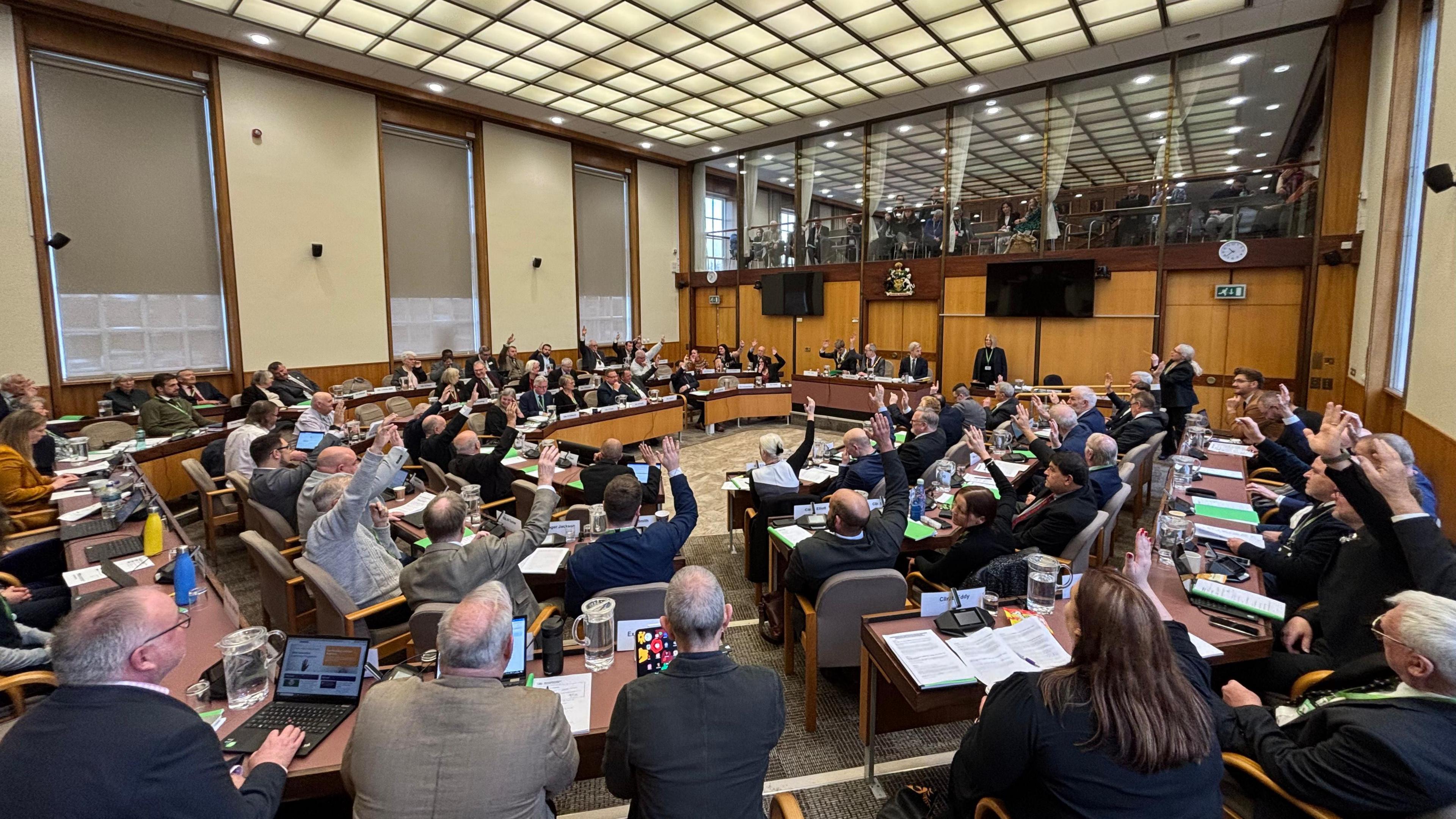 A full council meeting at Nottinghamshire County Council