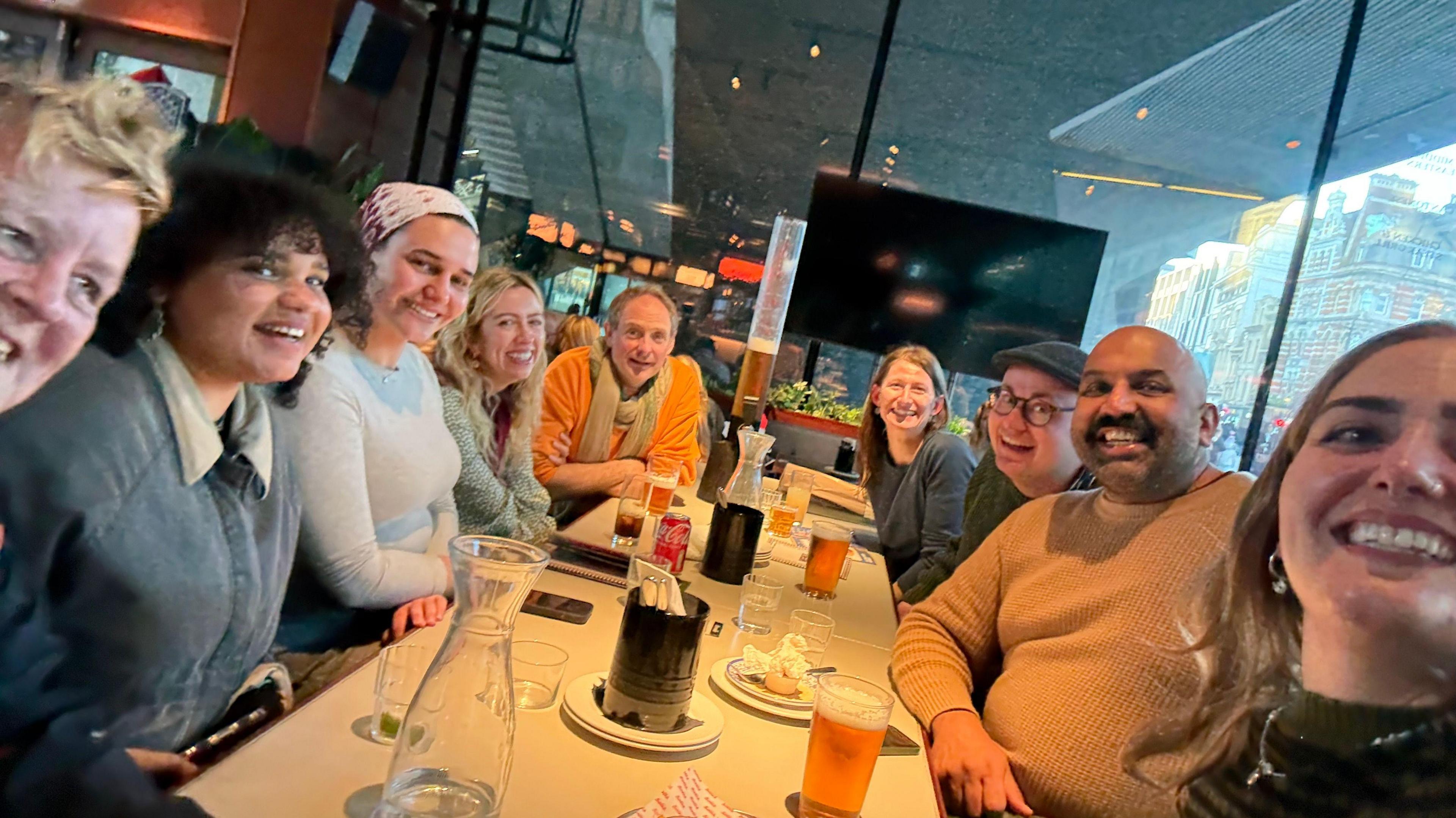 Angharad a'i chyd-gystadleuwyr