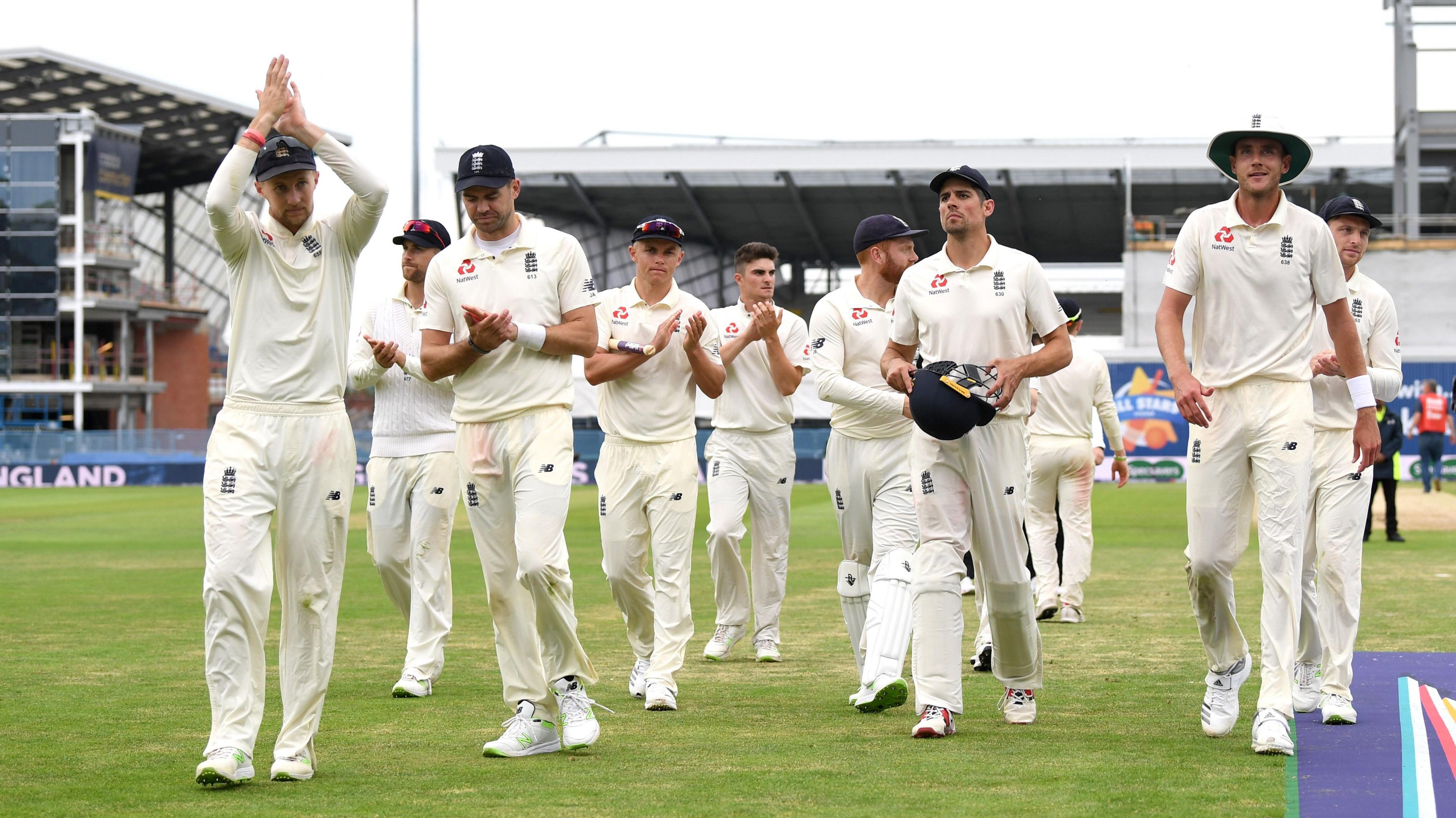 England celebrate win over Pakistan in 2018