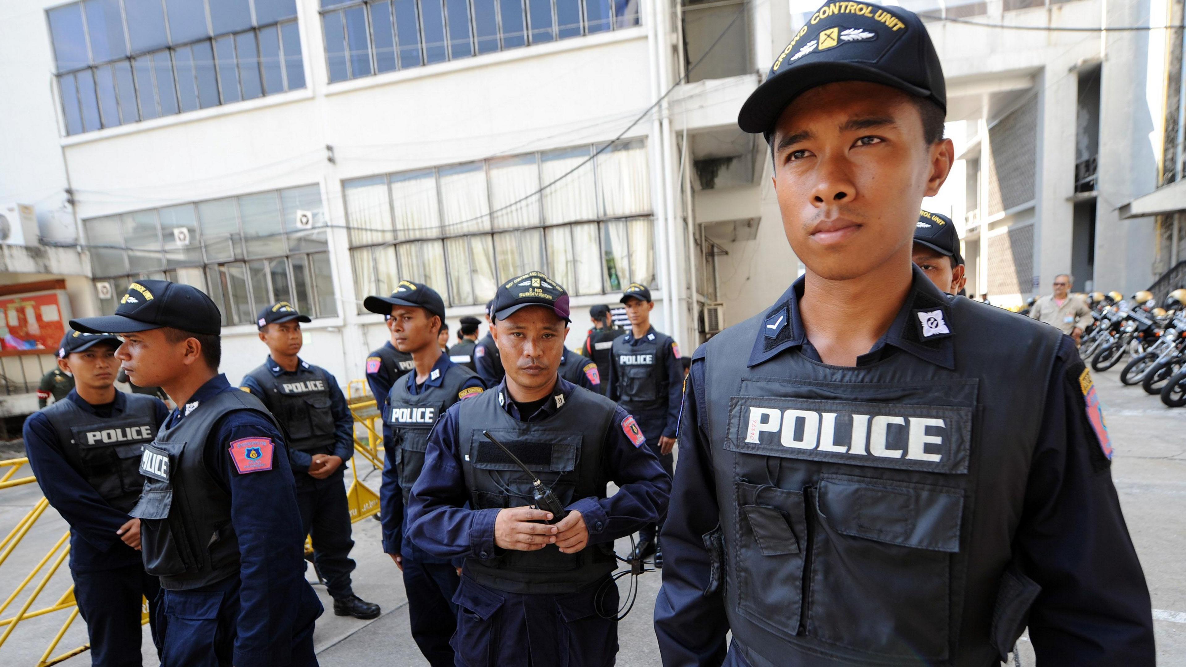 Thai police officers