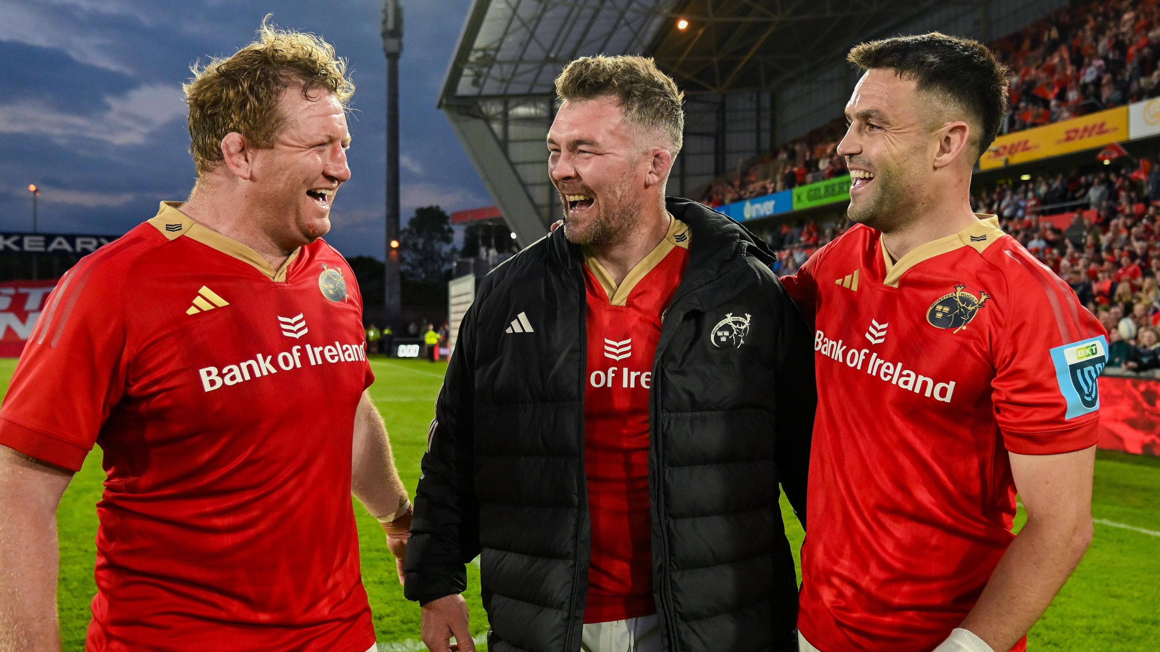 Stephen Archer, Peter O'Mahony and Conor Murray
