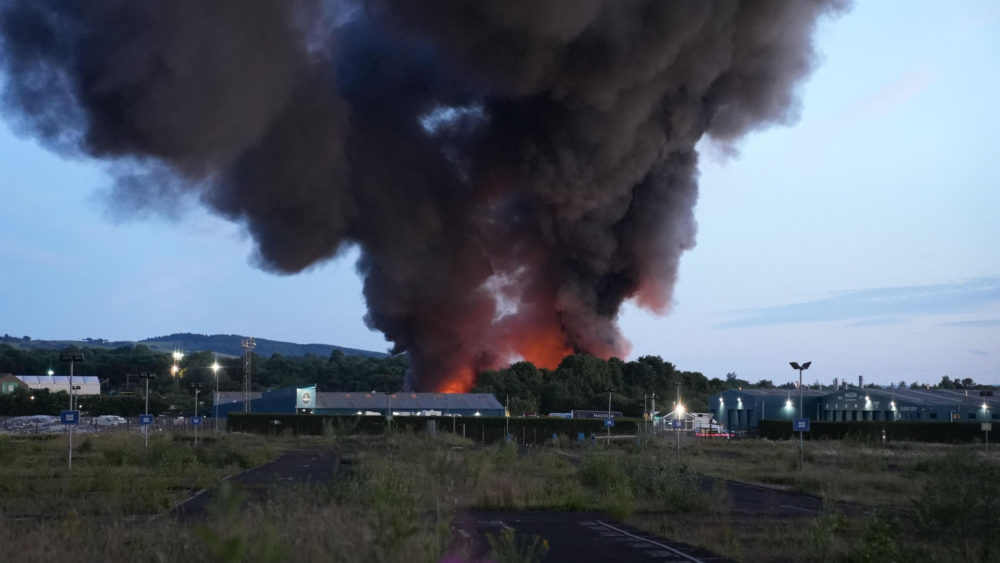 fire at industrial centre