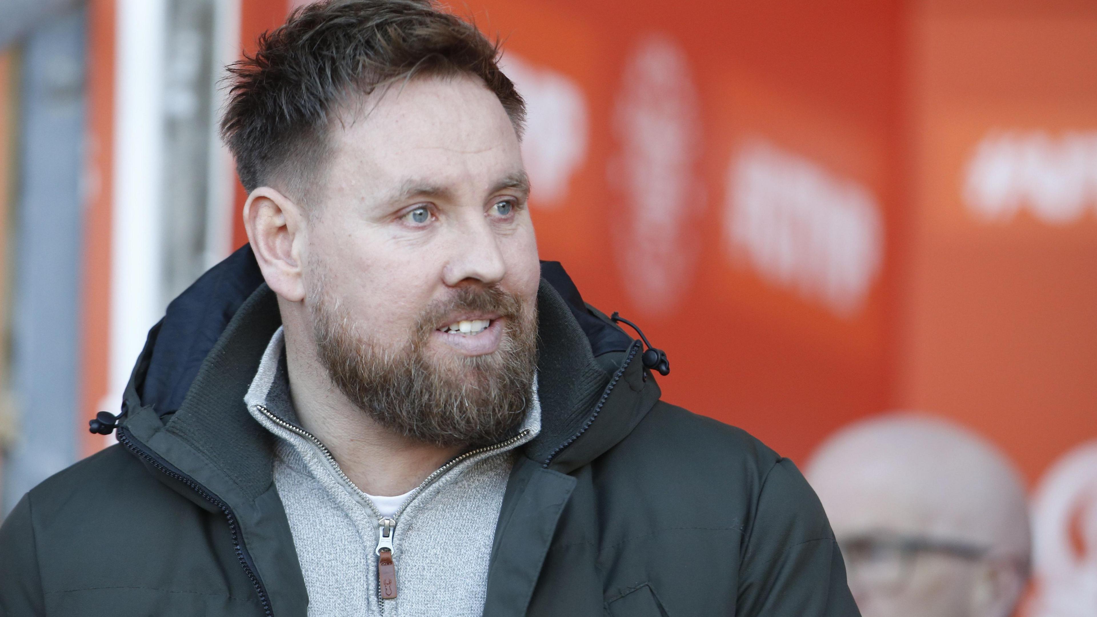 Rob Elliot during his time as manager of Crawley