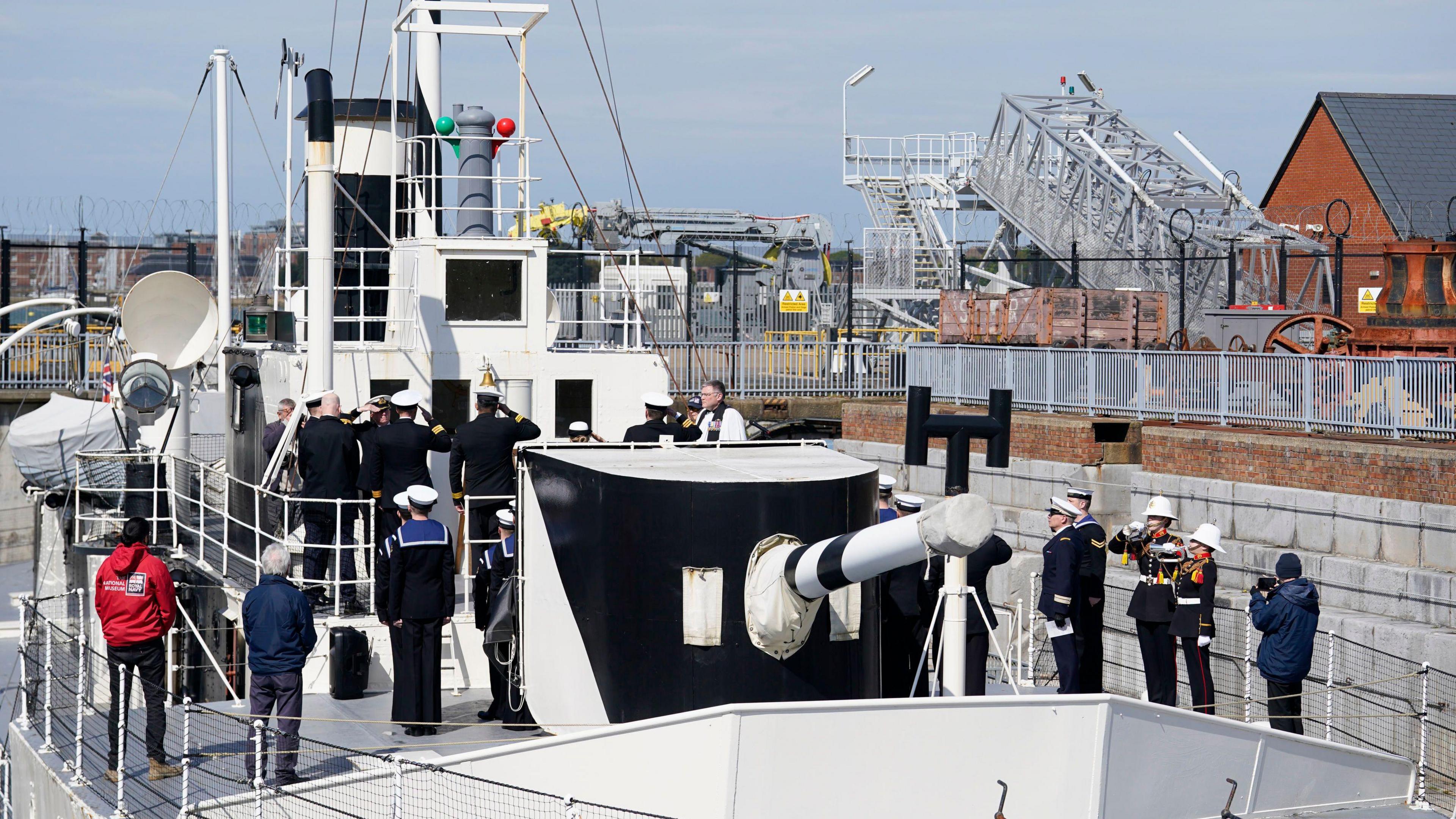 Anzac commemorations on Gallipoli ship