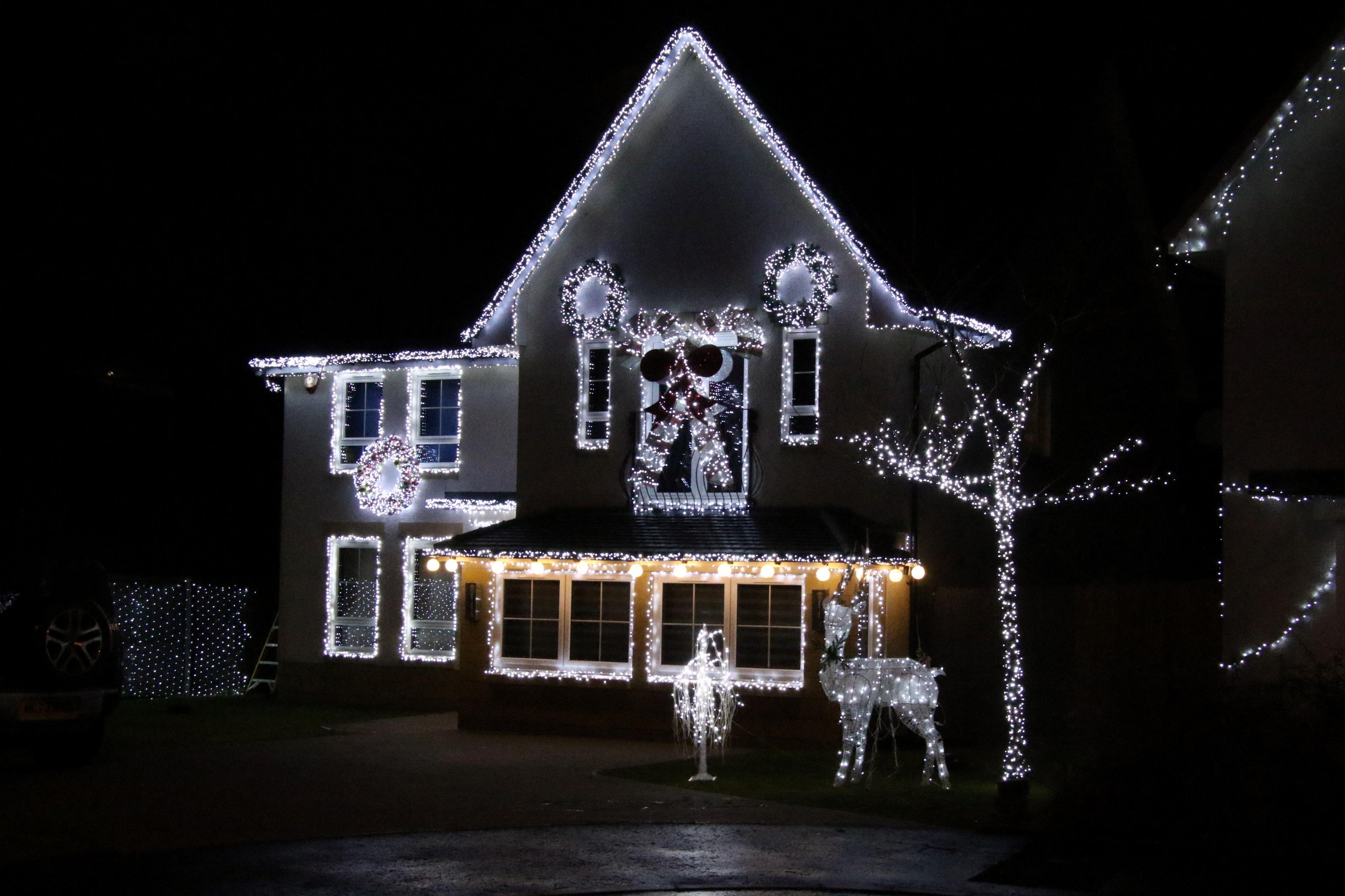 Home with lights