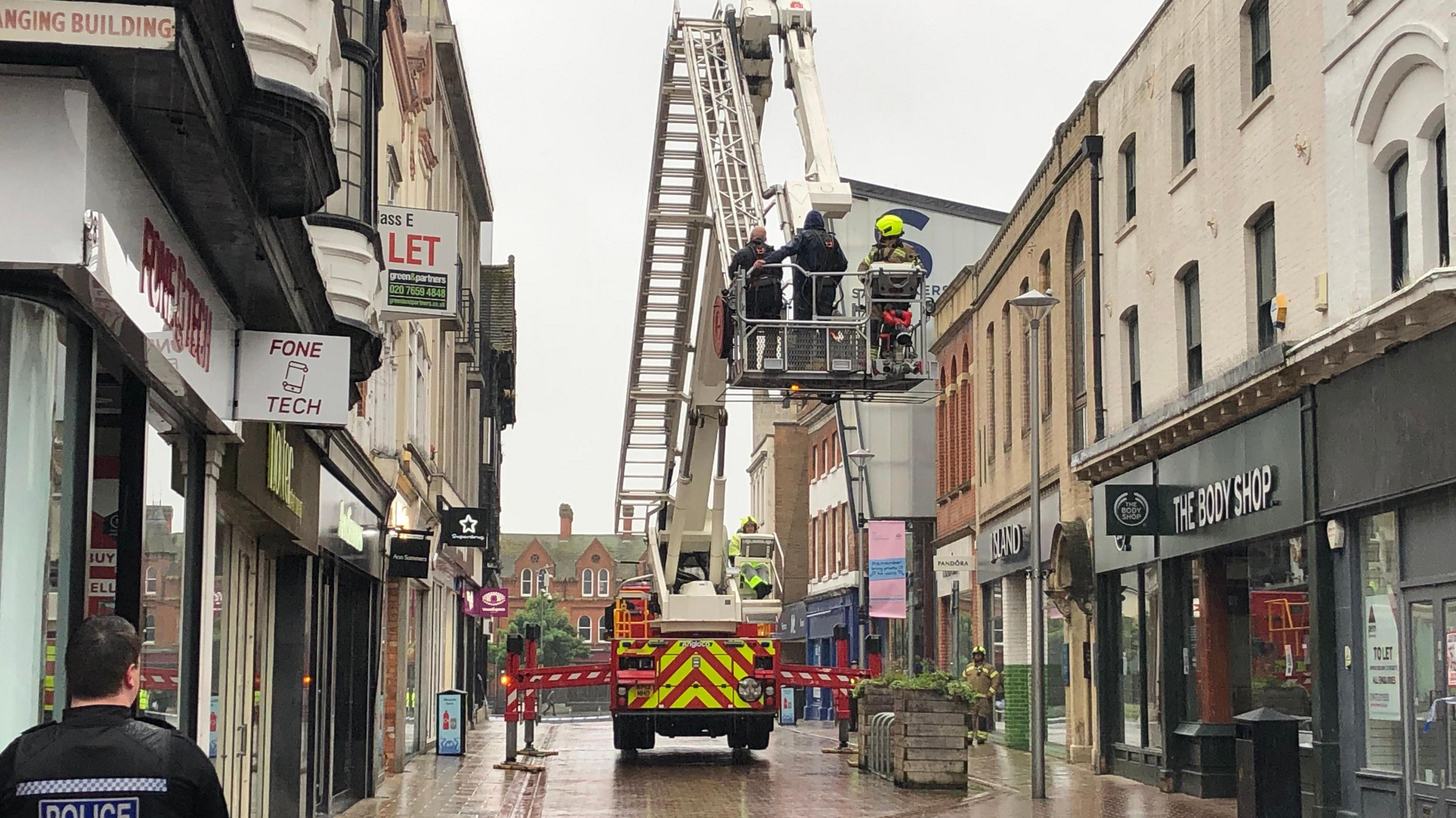 Fire engine in Ipswich