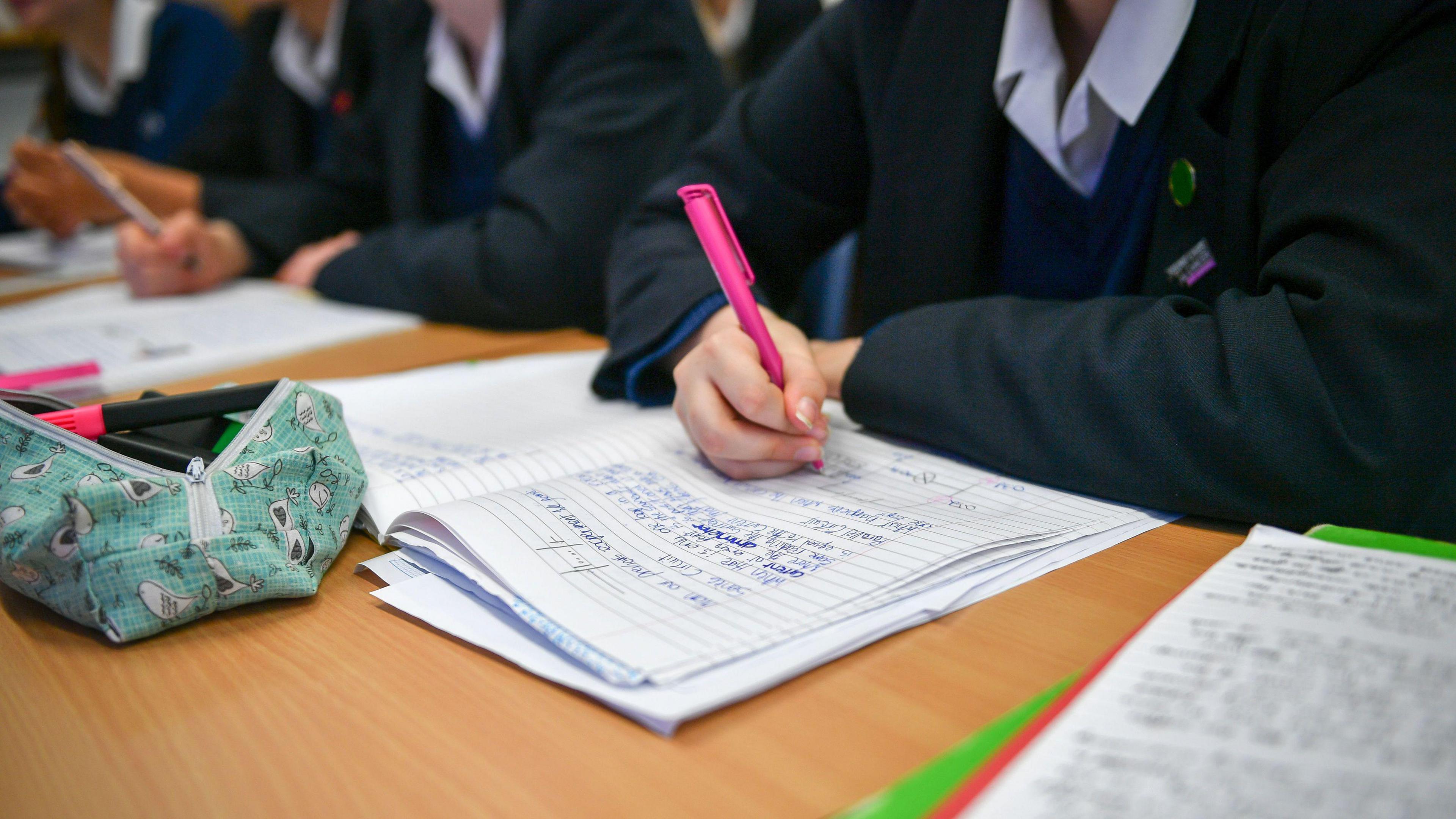 Students in class